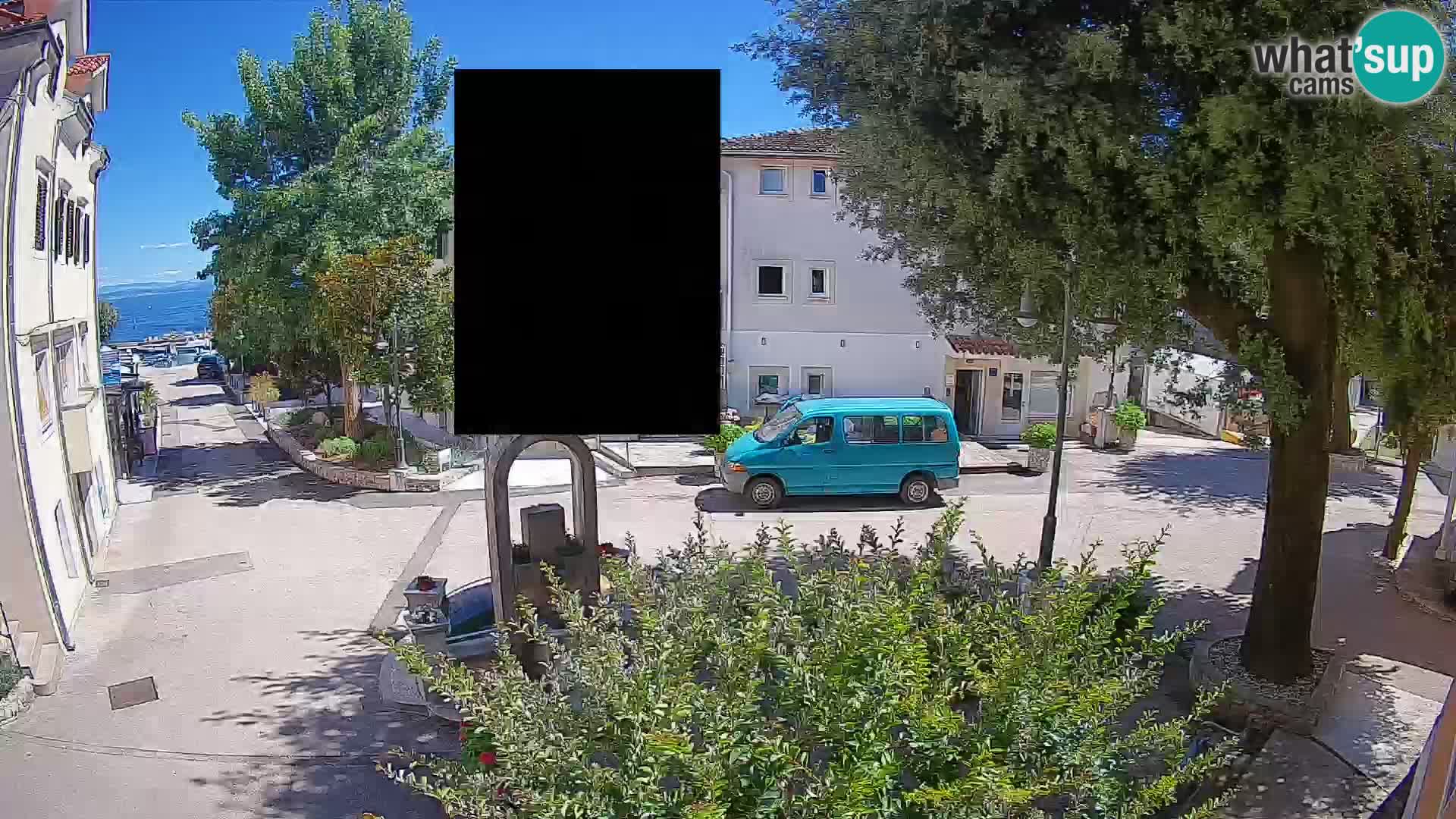 Webcam centre de Mošćenička Draga – Vue en direct du centre-ville