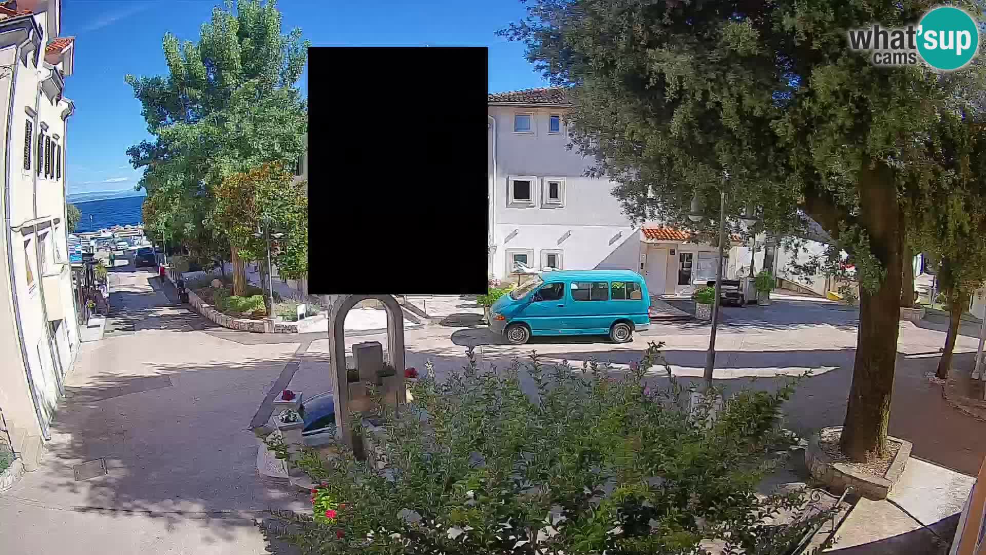 Webcam Centre de Mošćenička Draga – Vue en direct du centre-ville