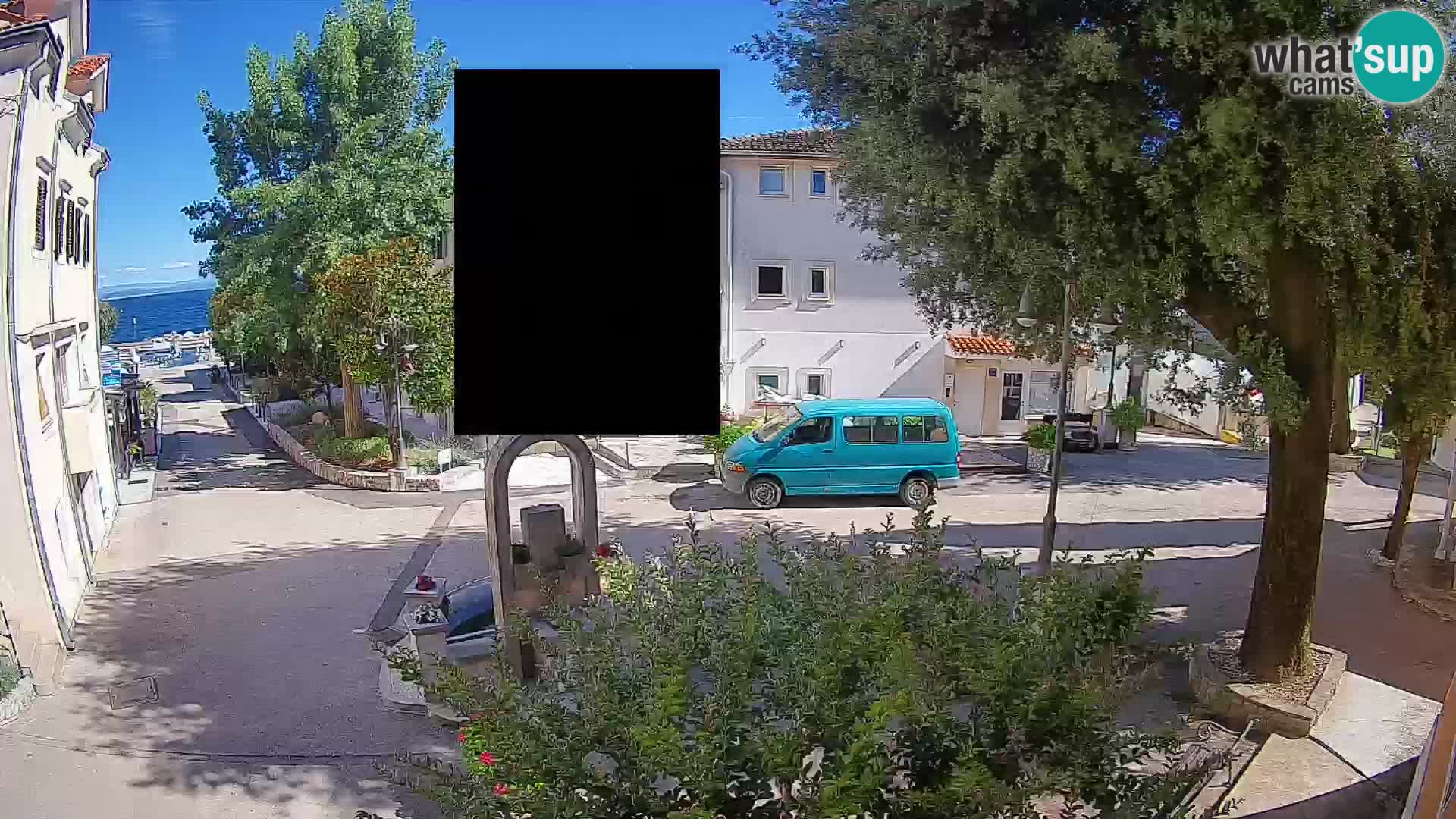Webcam centre de Mošćenička Draga – Vue en direct du centre-ville