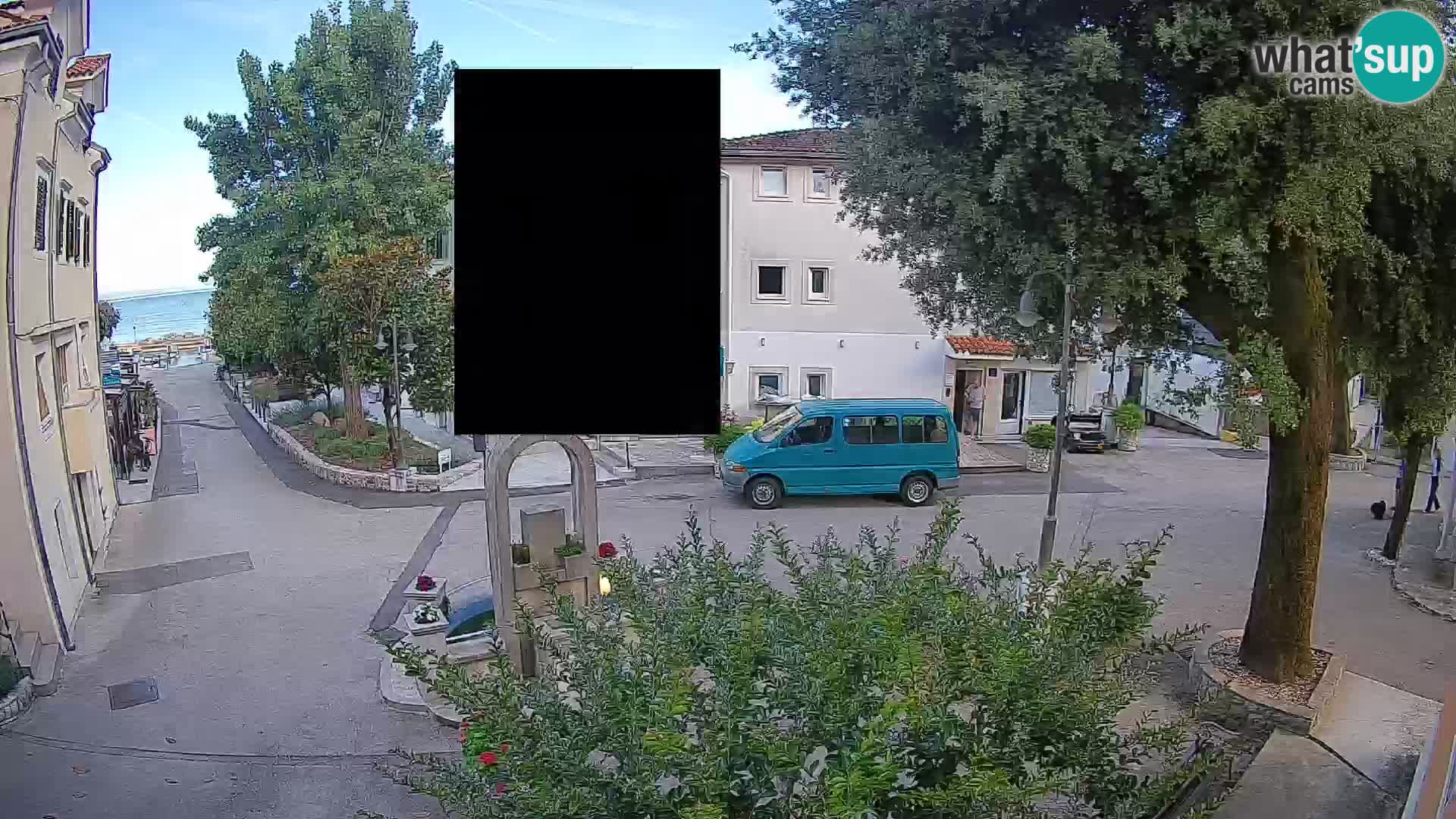Webcam Mošćenička Draga Center – Live View of the Town Center