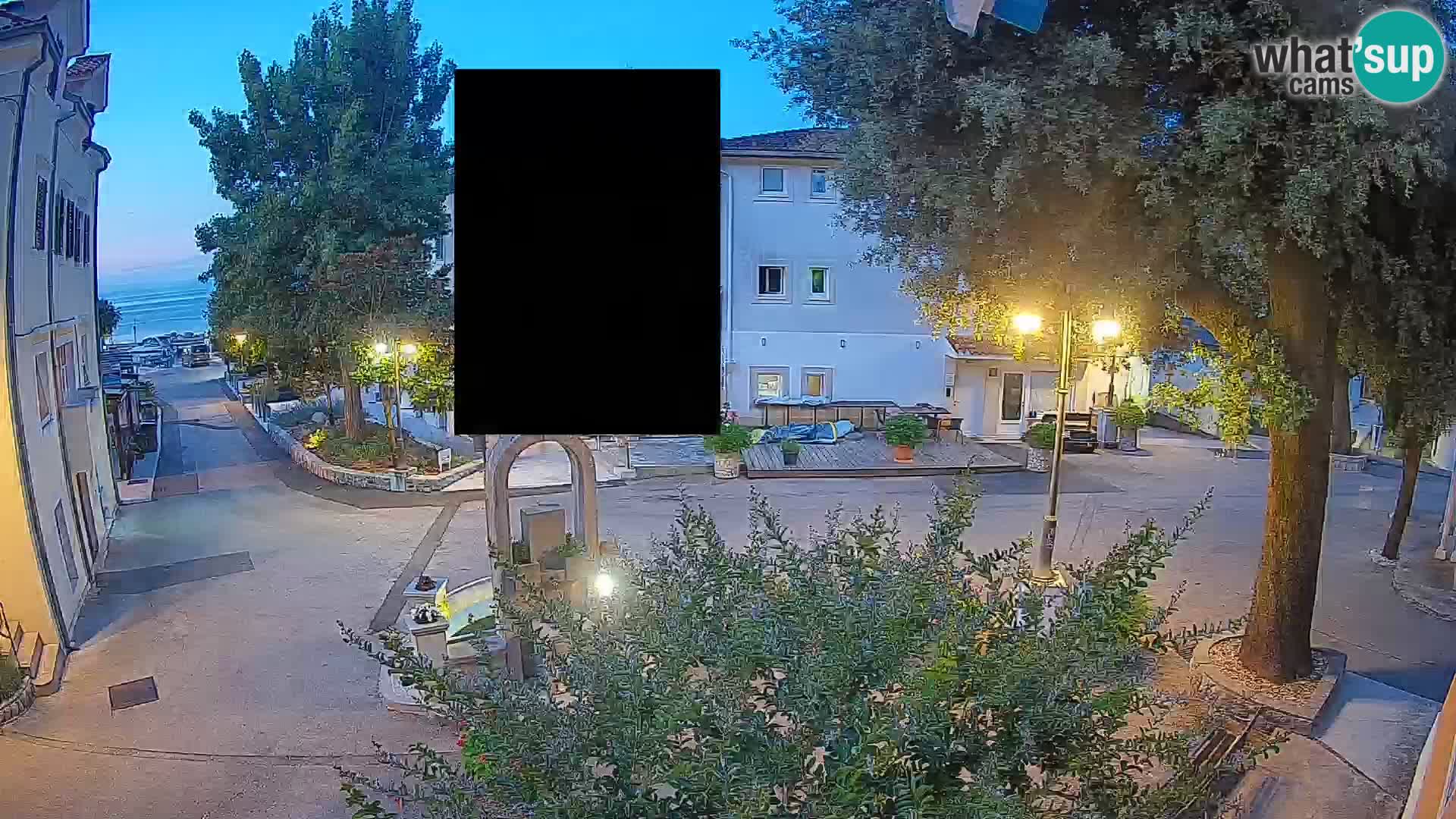 Webcam Centre de Mošćenička Draga – Vue en direct du centre-ville