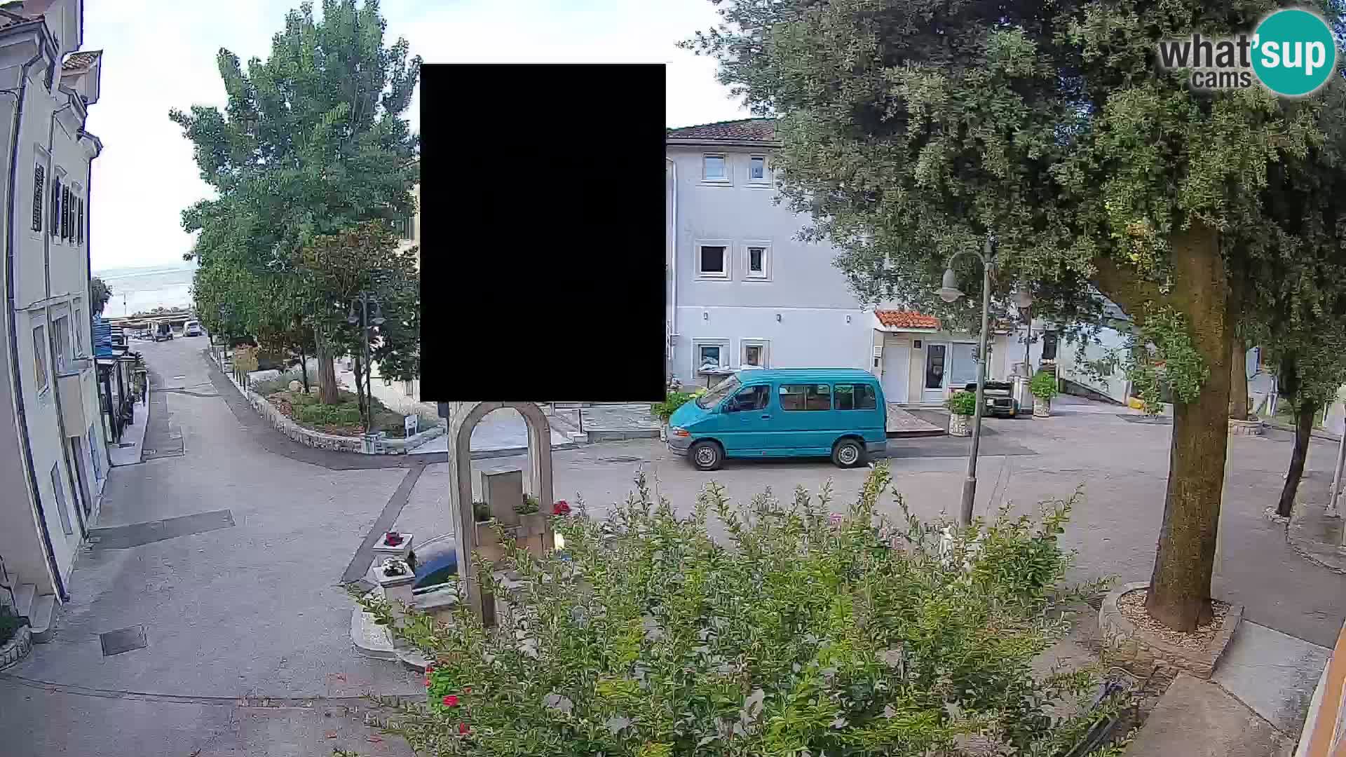 Webcam Mošćenička Draga Center – Live View of the Town Center