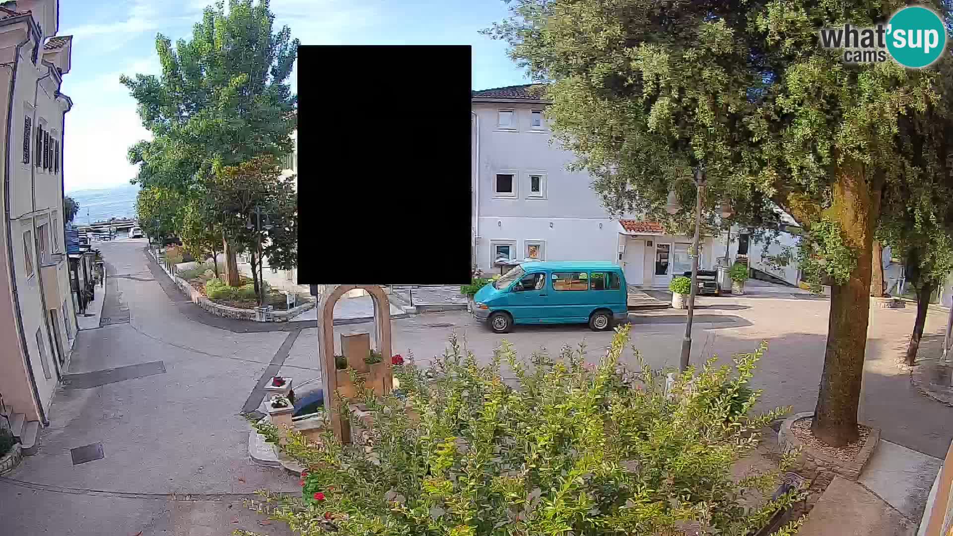 Webcam centre de Mošćenička Draga – Vue en direct du centre-ville