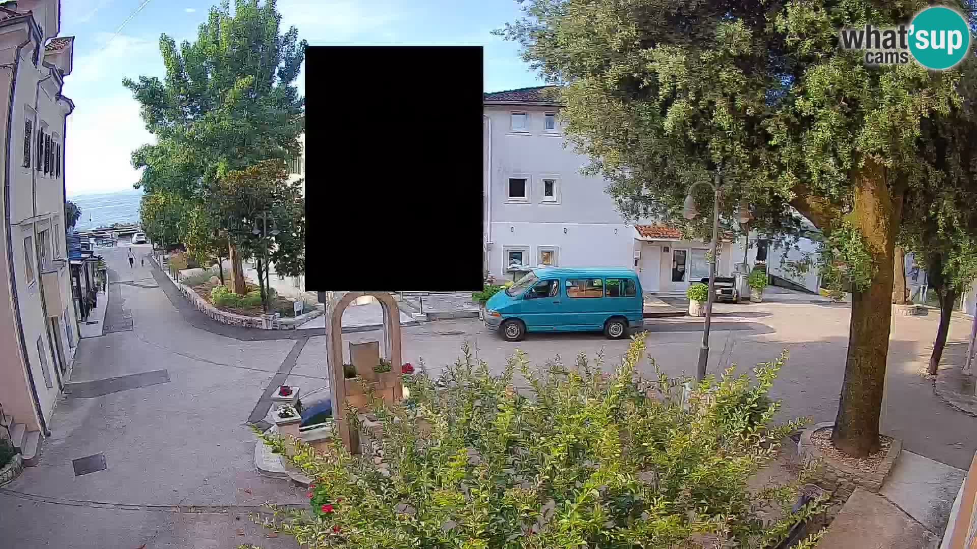 Webcam Centre de Mošćenička Draga – Vue en direct du centre-ville