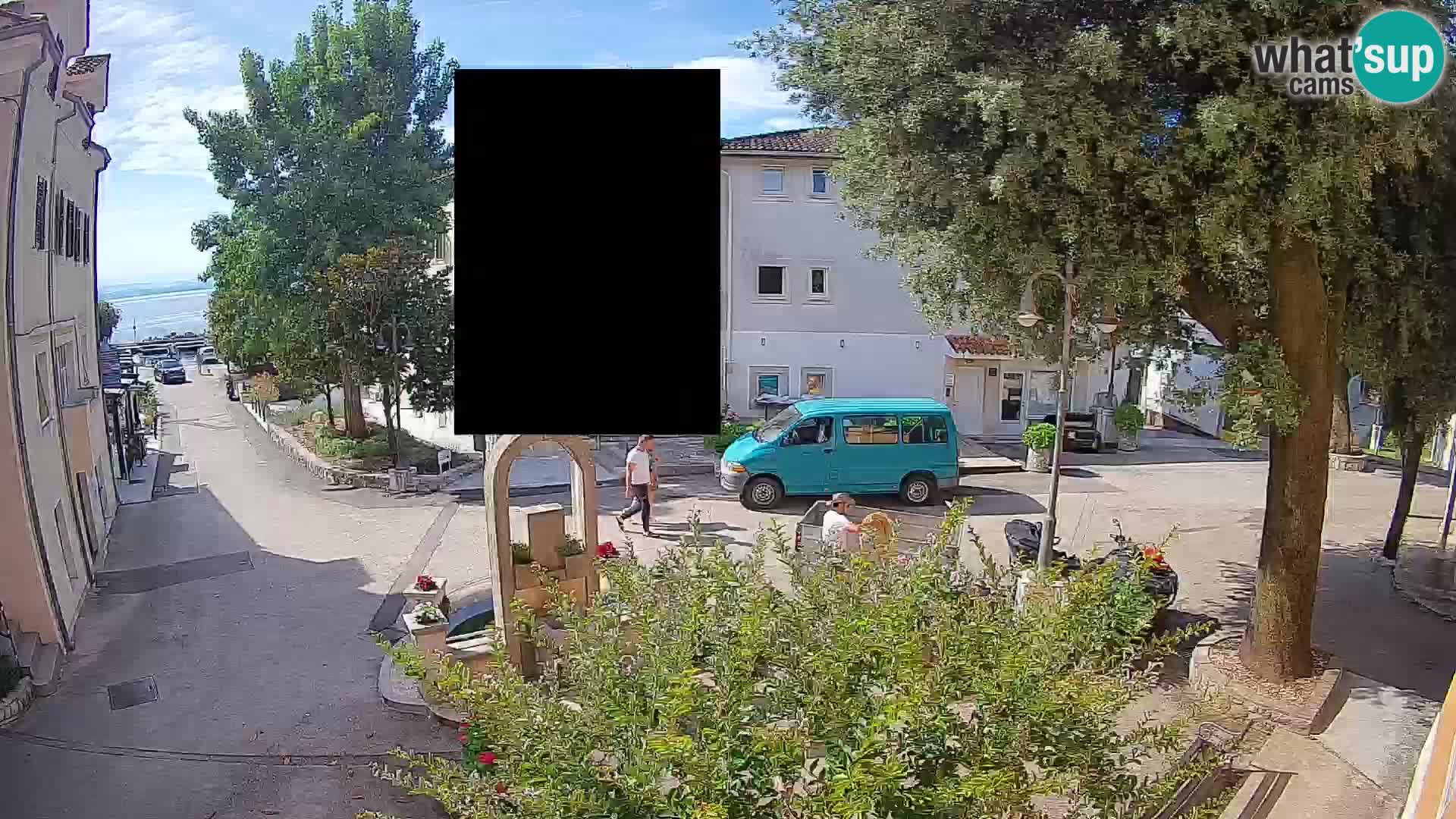 Webcam Centre de Mošćenička Draga – Vue en direct du centre-ville