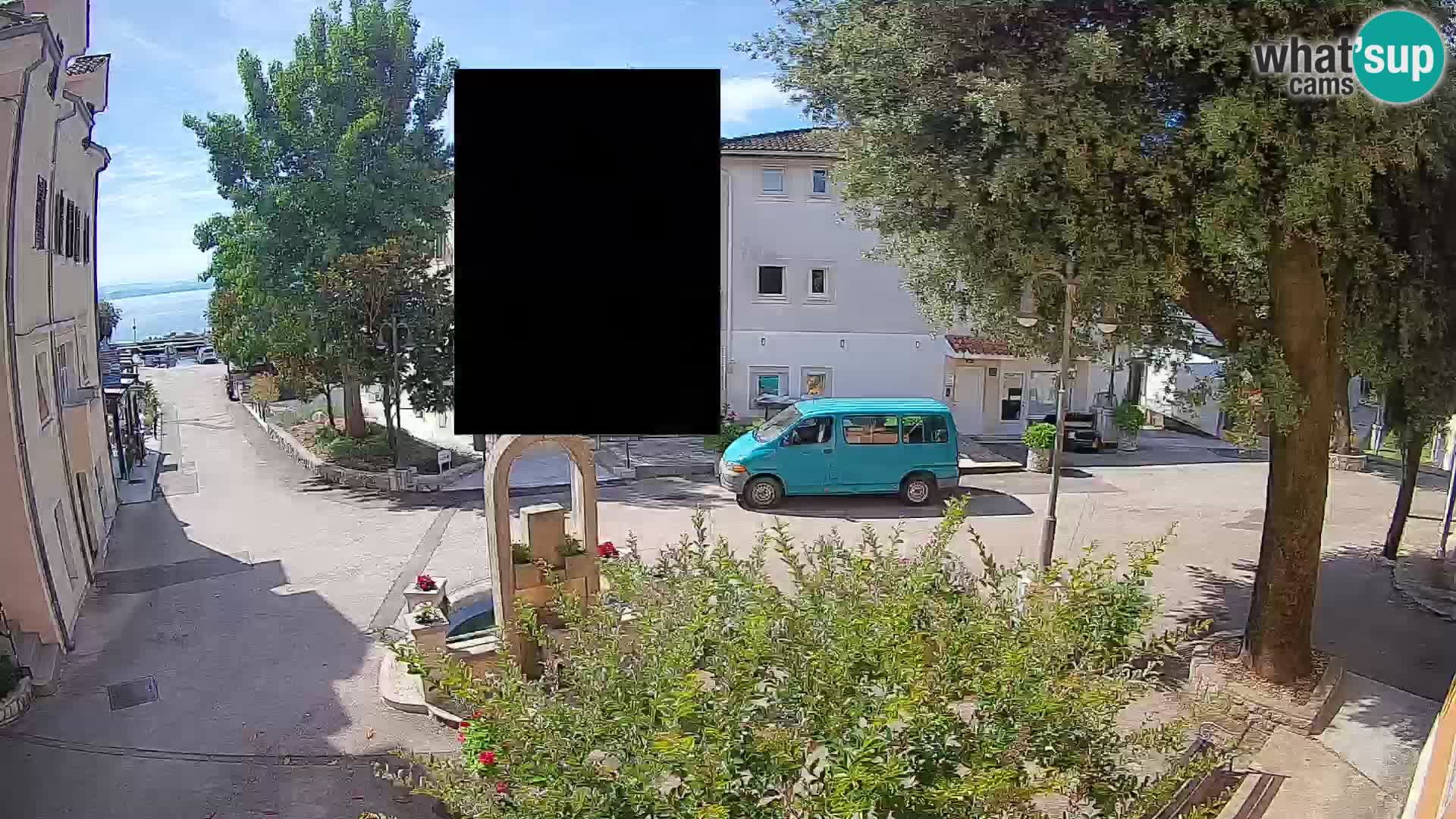 Webcam Centre de Mošćenička Draga – Vue en direct du centre-ville