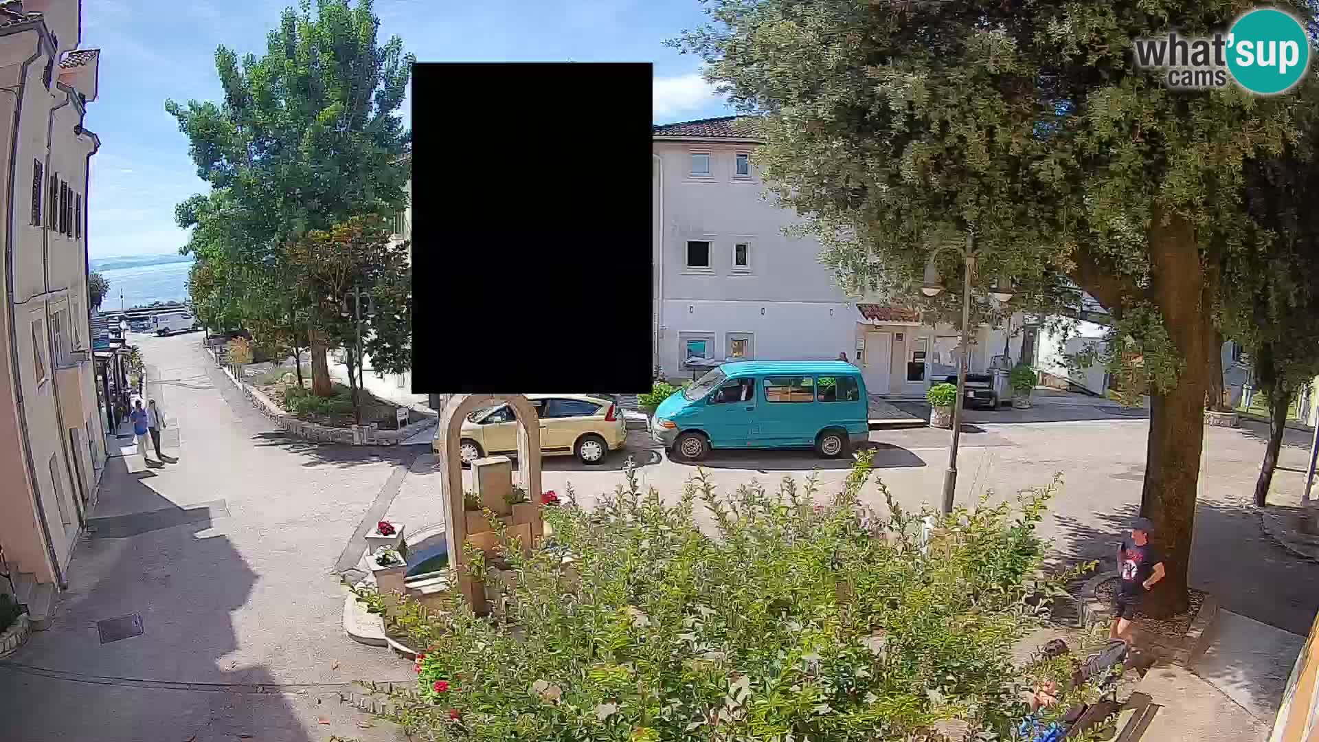 Webcam Centre de Mošćenička Draga – Vue en direct du centre-ville