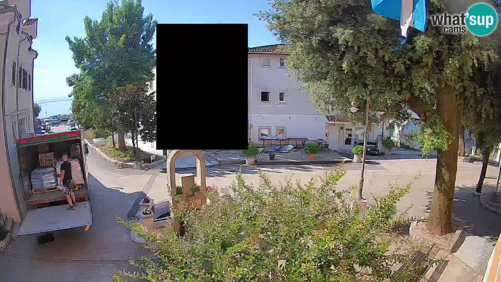 Webcam Mošćenička Draga Zentrum – Liveblick auf das Ortszentrum