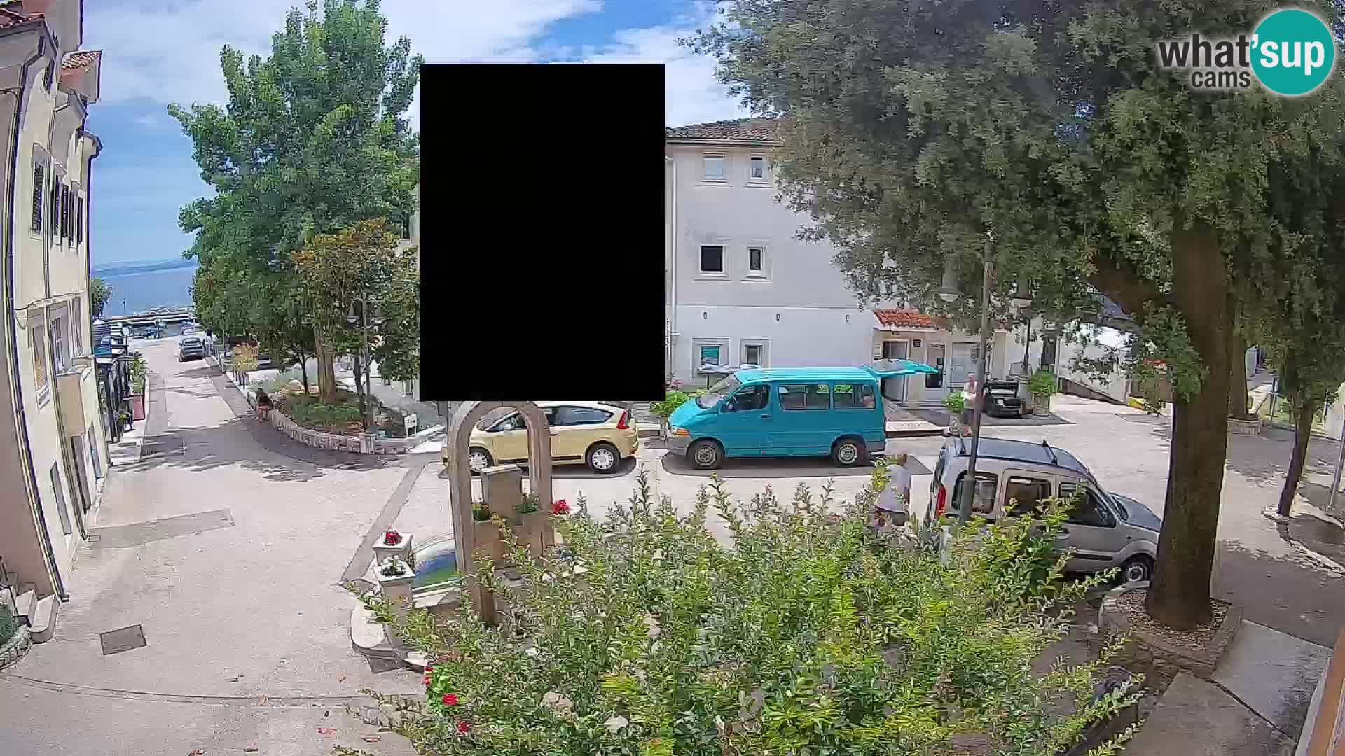 Webcam Centre de Mošćenička Draga – Vue en direct du centre-ville