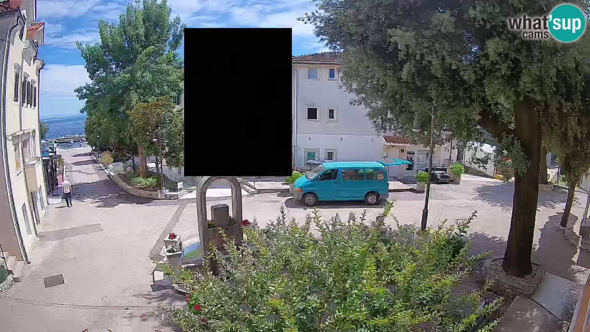 Webcam centre de Mošćenička Draga – Vue en direct du centre-ville