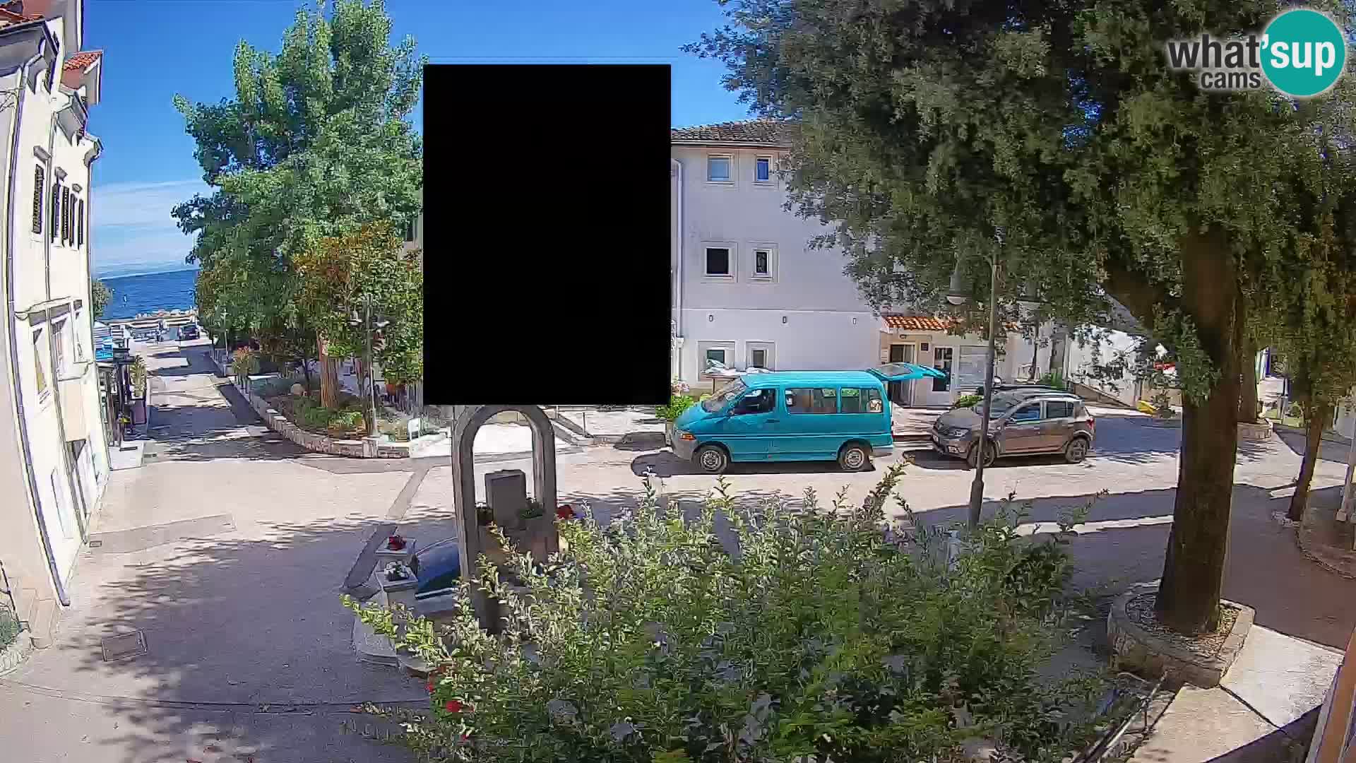 Webcam Mošćenička Draga Center – Live View of the Town Center