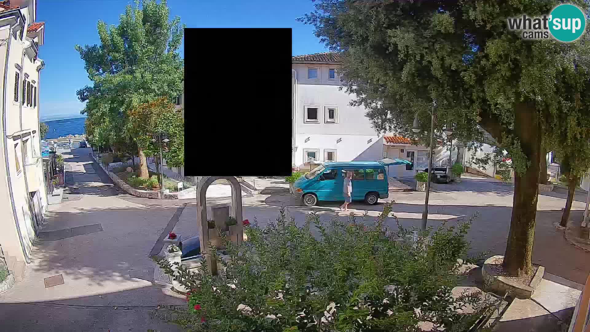 Webcam Mošćenička Draga Center – Live View of the Town Center