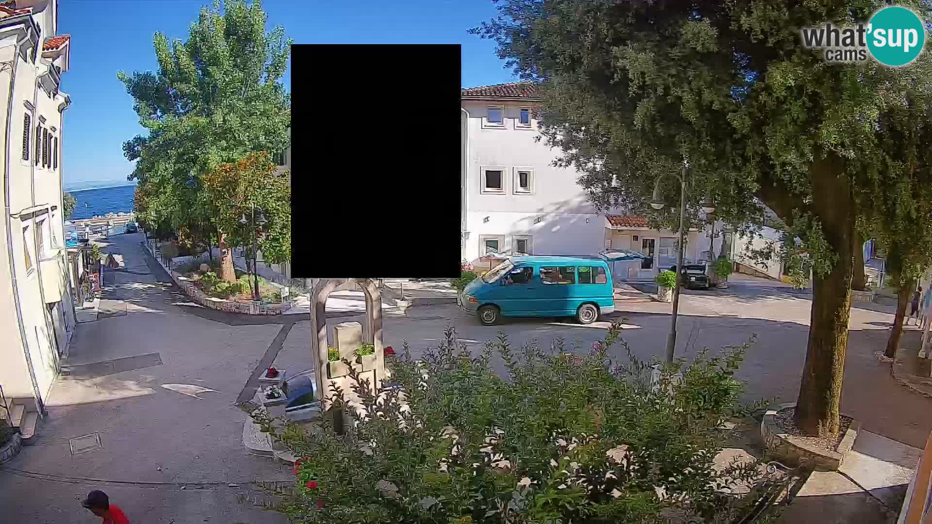 Webcam Centre de Mošćenička Draga – Vue en direct du centre-ville