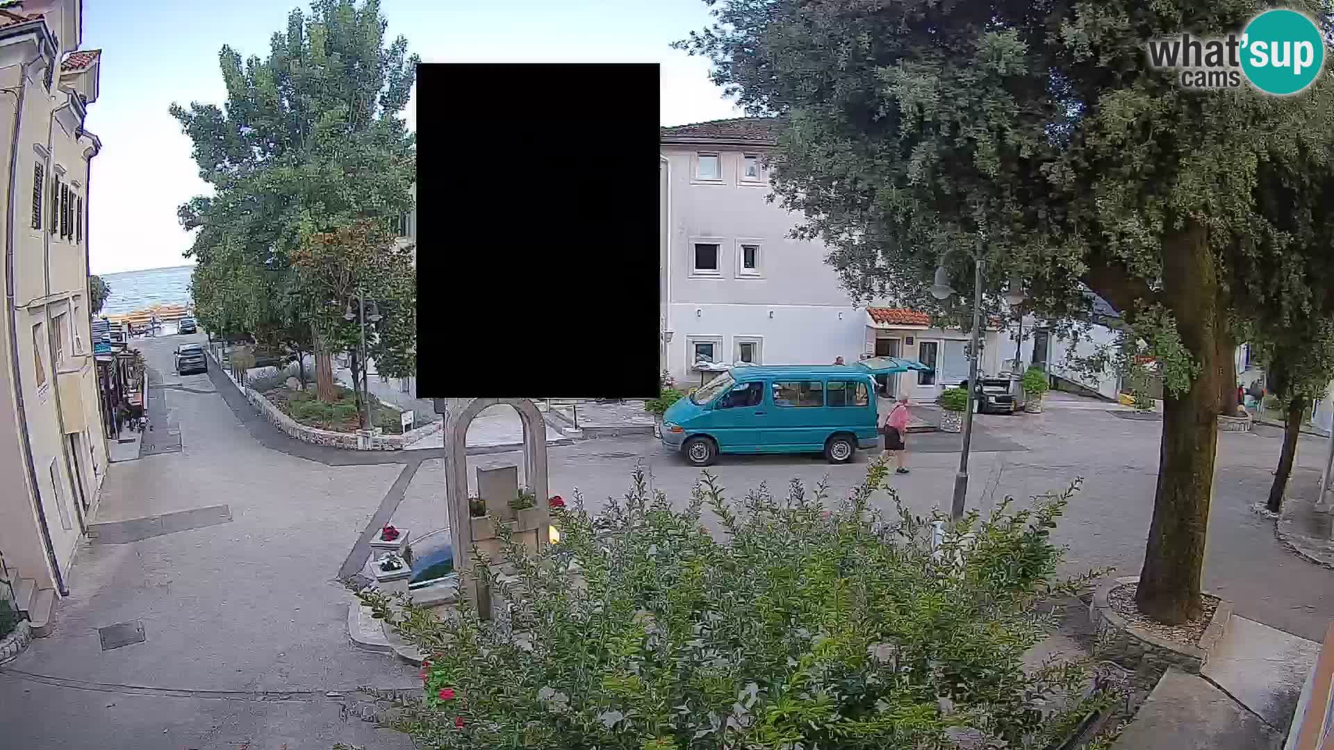 Webcam centre de Mošćenička Draga – Vue en direct du centre-ville