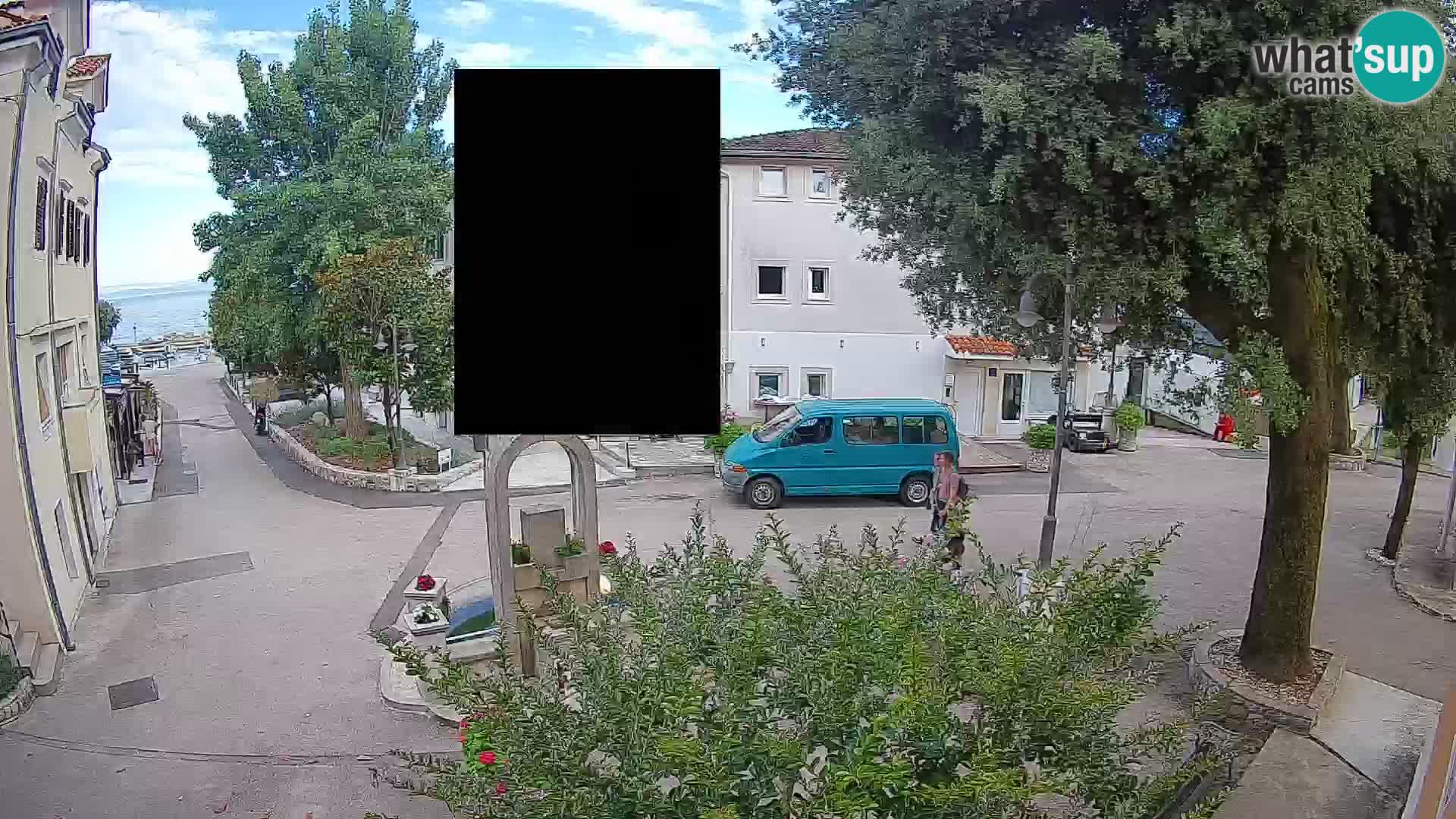 Webcam Centre de Mošćenička Draga – Vue en direct du centre-ville