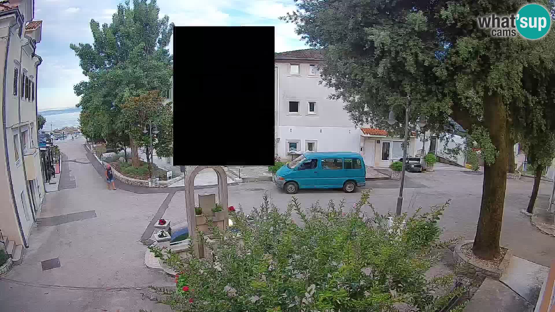Webcam Centre de Mošćenička Draga – Vue en direct du centre-ville