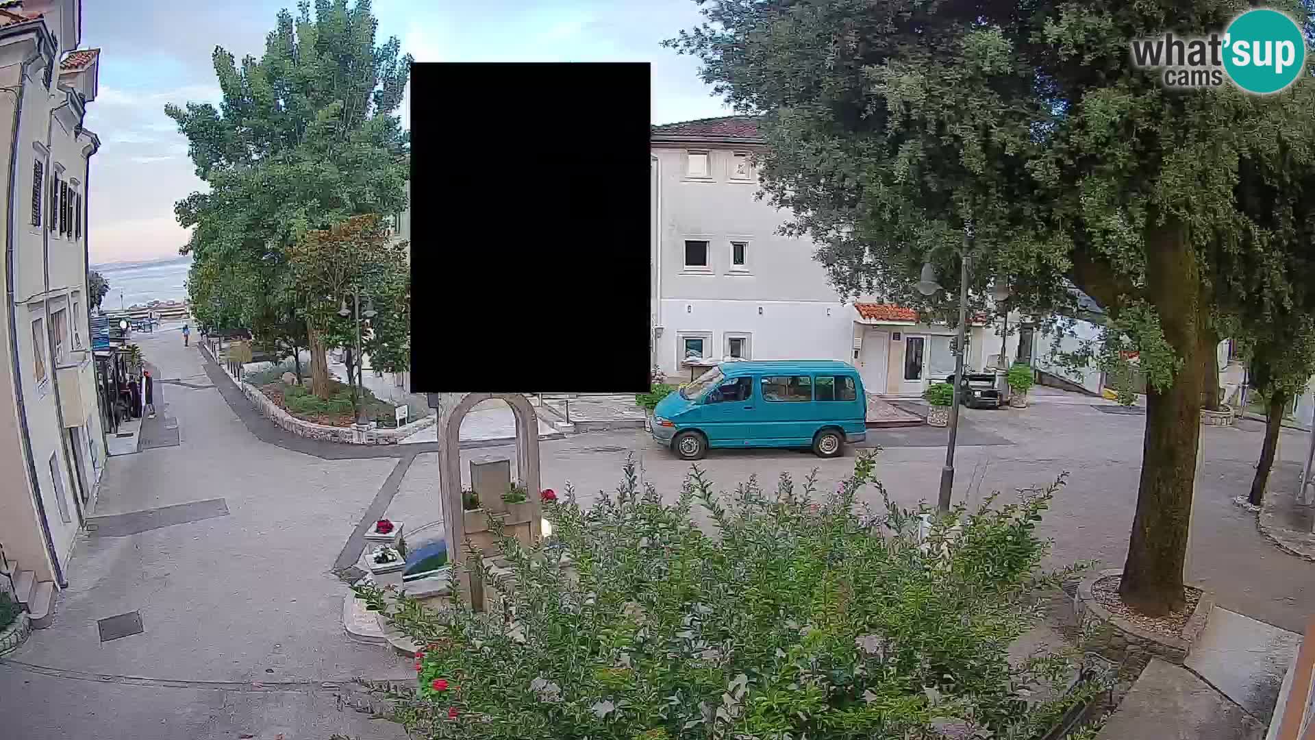 Webcam Mošćenička Draga Center – Live View of the Town Center