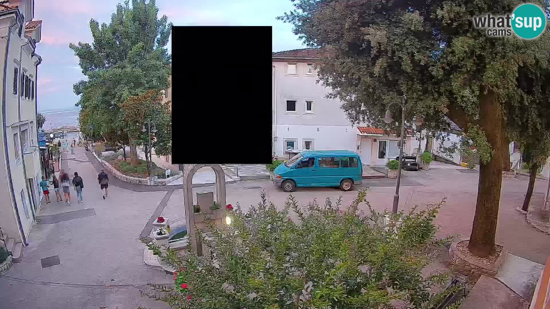Webcam Mošćenička Draga Zentrum – Liveblick auf das Ortszentrum