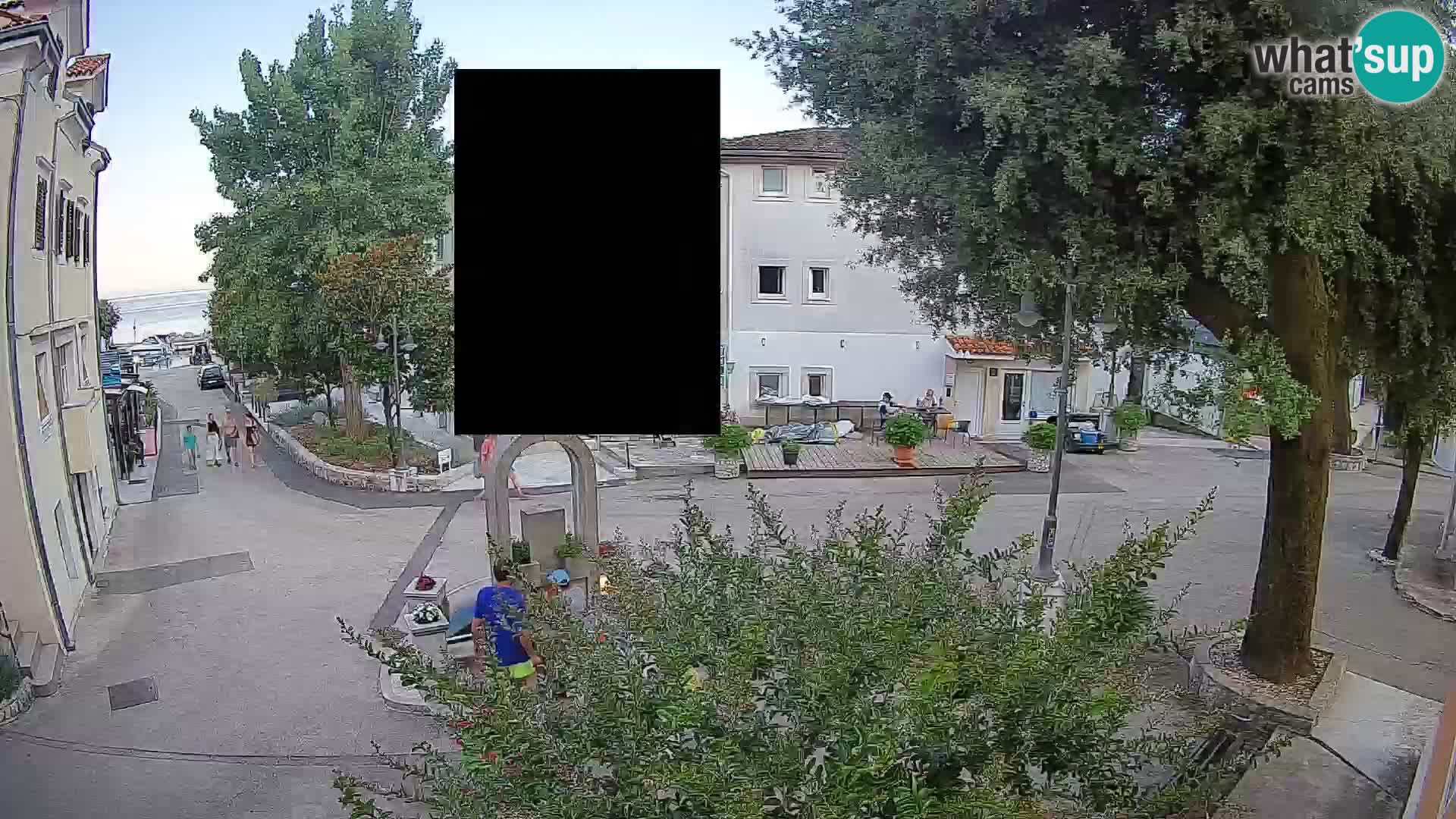Webcam Mošćenička Draga Center – Live View of the Town Center