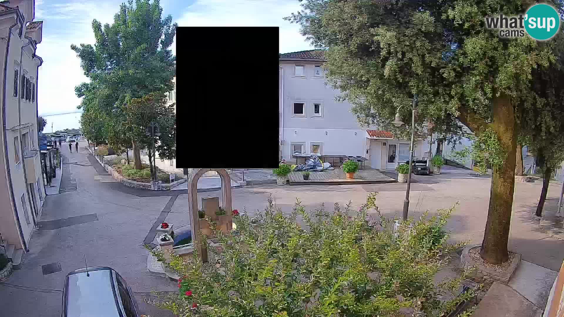 Webcam Mošćenička Draga Center – Live View of the Town Center