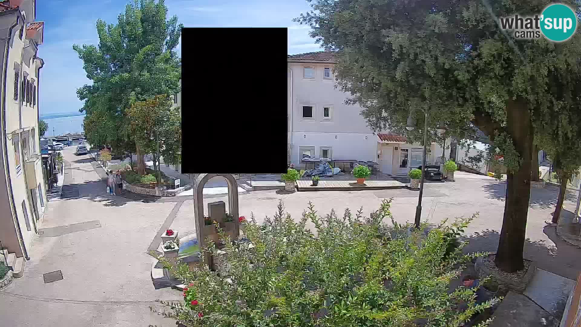 Webcam Centre de Mošćenička Draga – Vue en direct du centre-ville