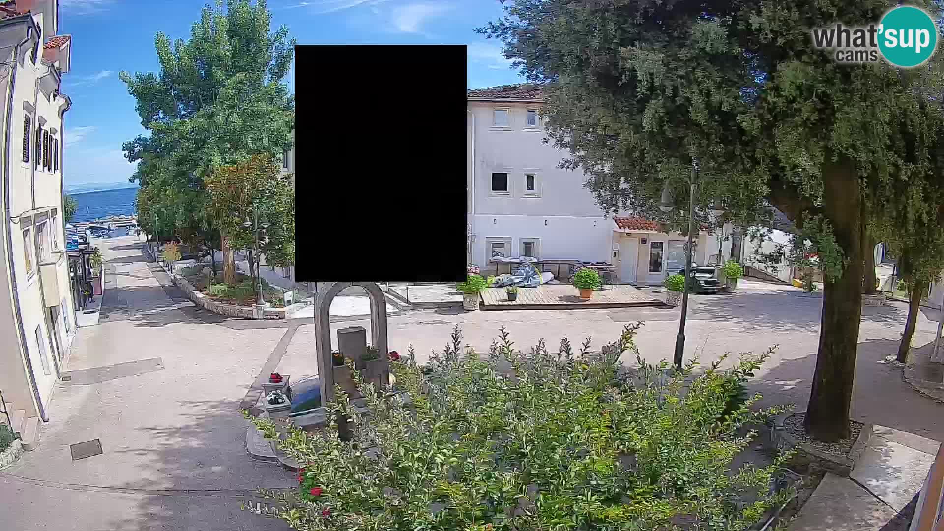 Webcam Centre de Mošćenička Draga – Vue en direct du centre-ville