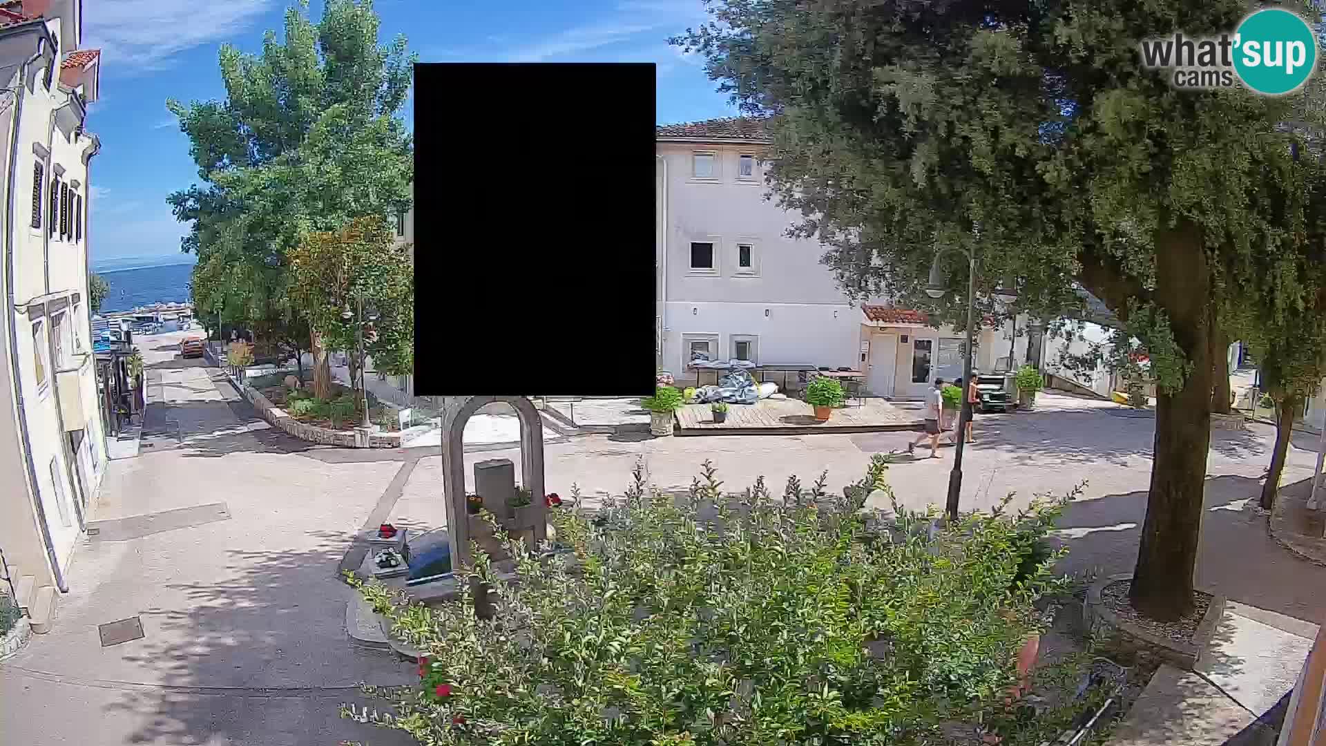 Webcam Centre de Mošćenička Draga – Vue en direct du centre-ville