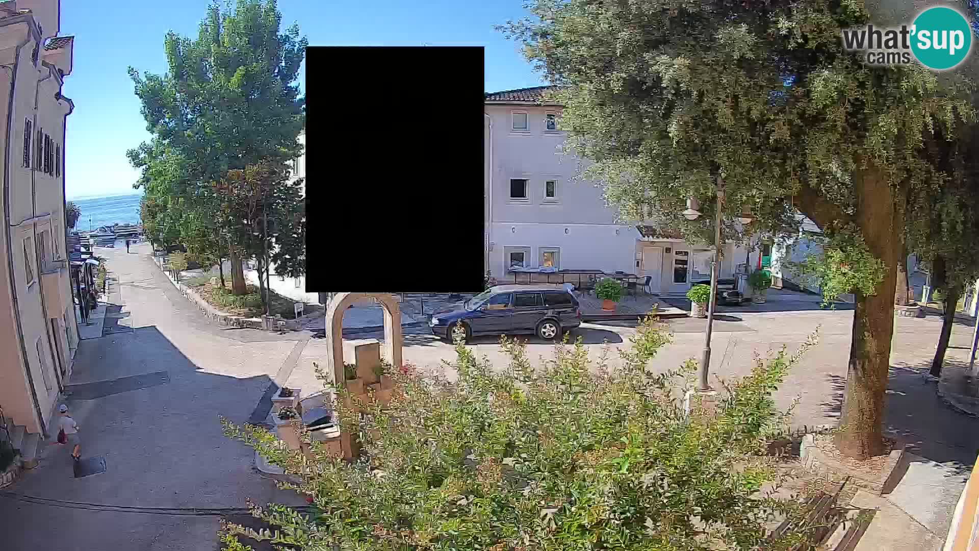 Webcam Mošćenička Draga Center – Live View of the Town Center