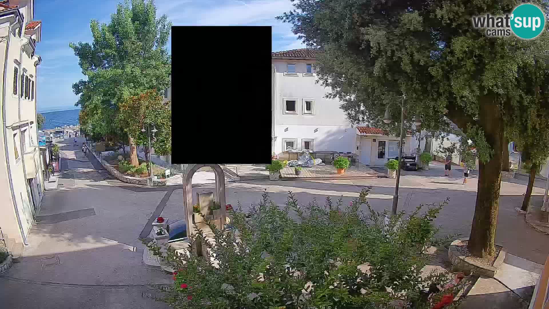 Webcam Centre de Mošćenička Draga – Vue en direct du centre-ville