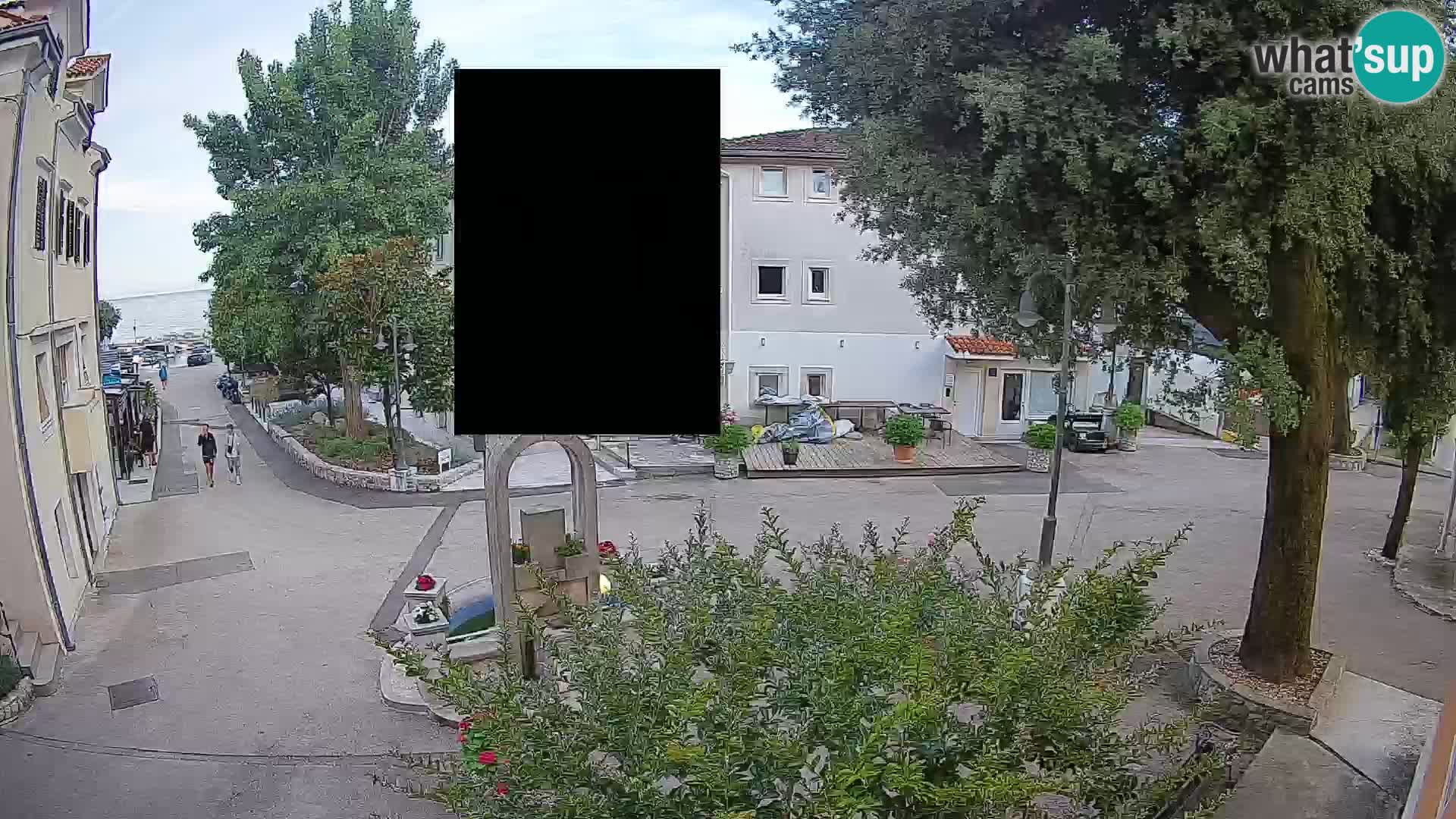 Webcam Centre de Mošćenička Draga – Vue en direct du centre-ville