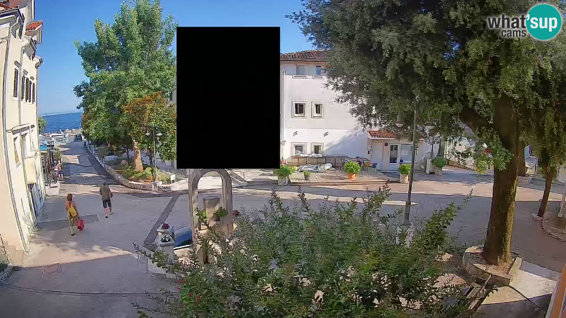 Webcam centre de Mošćenička Draga – Vue en direct du centre-ville