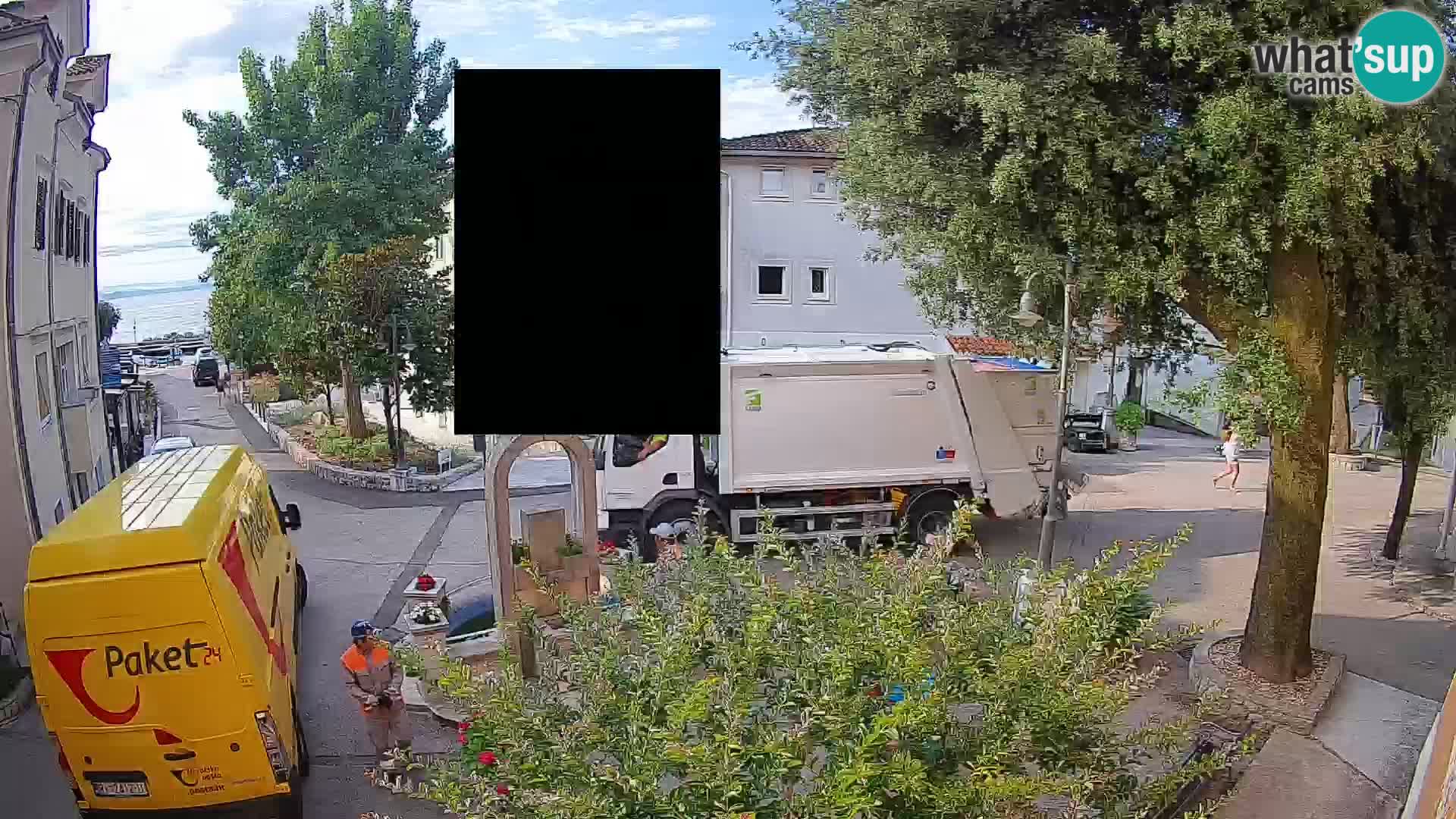 Webcam Mošćenička Draga Zentrum – Liveblick auf das Ortszentrum