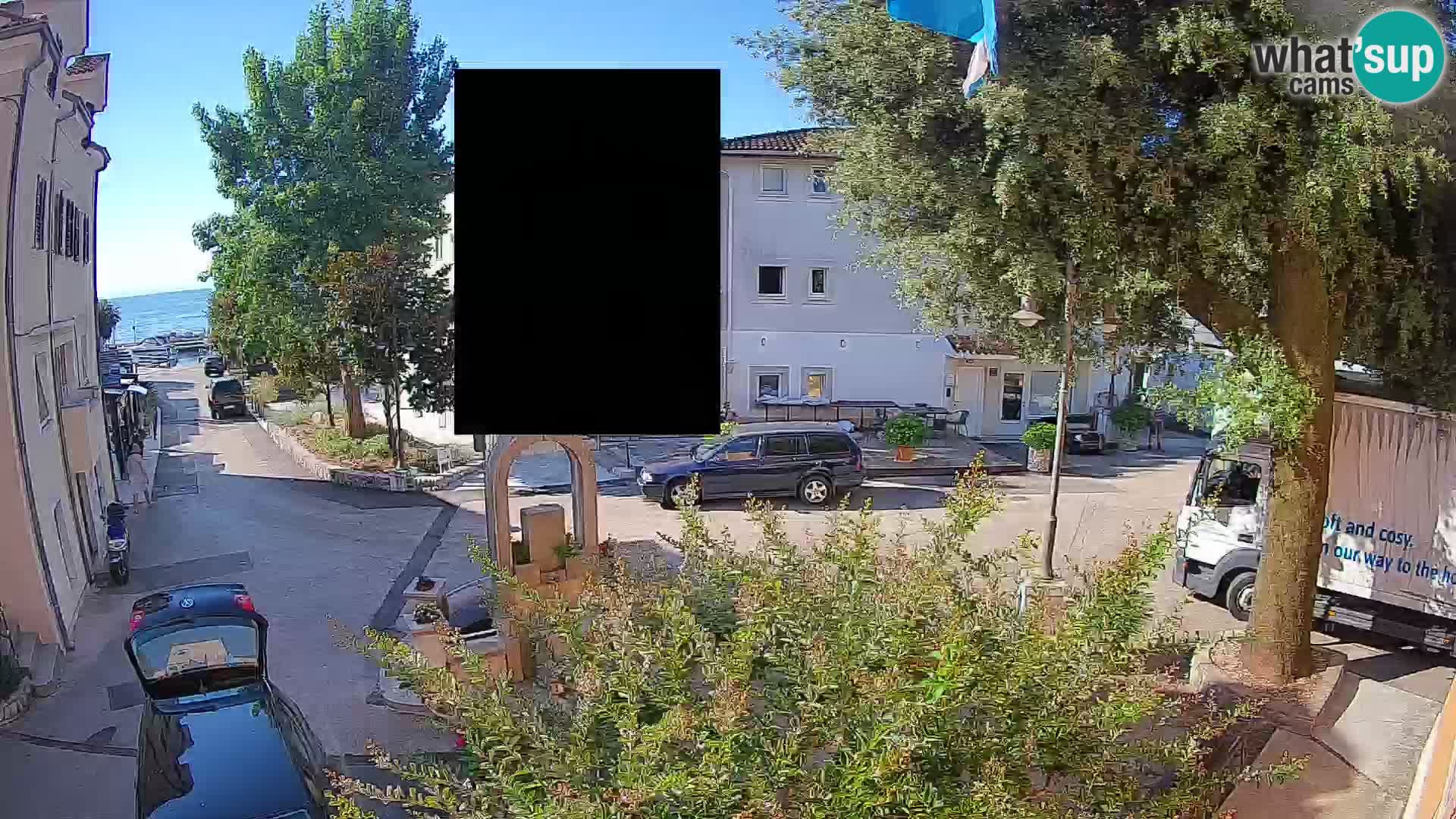 Webcam Centre de Mošćenička Draga – Vue en direct du centre-ville