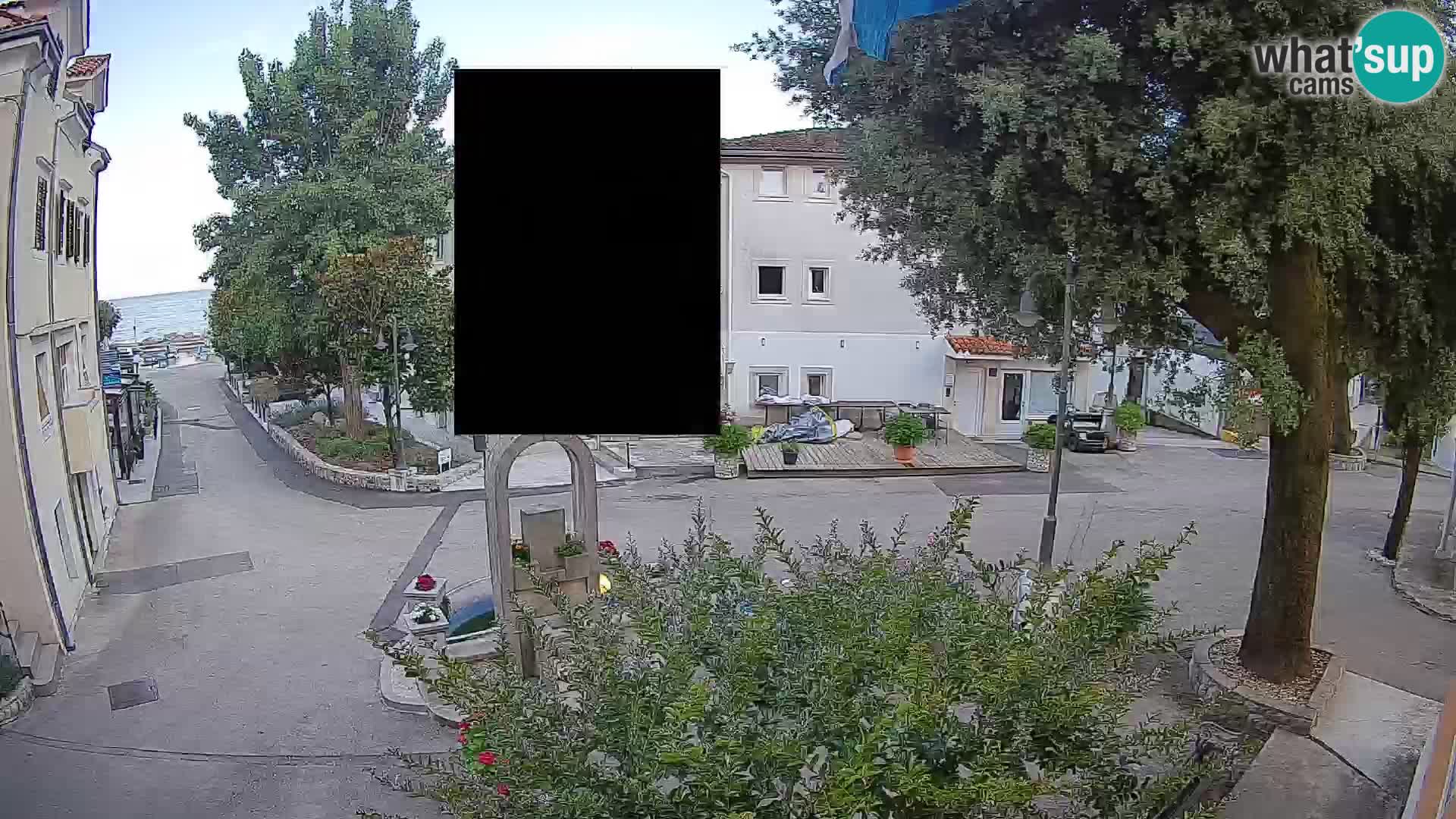 Webcam Mošćenička Draga Center – Live View of the Town Center