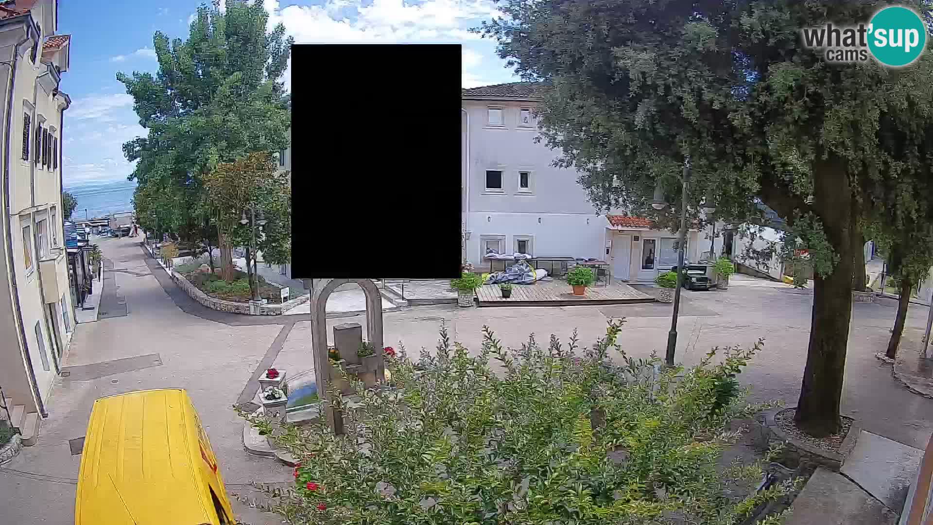 Webcam Centre de Mošćenička Draga – Vue en direct du centre-ville
