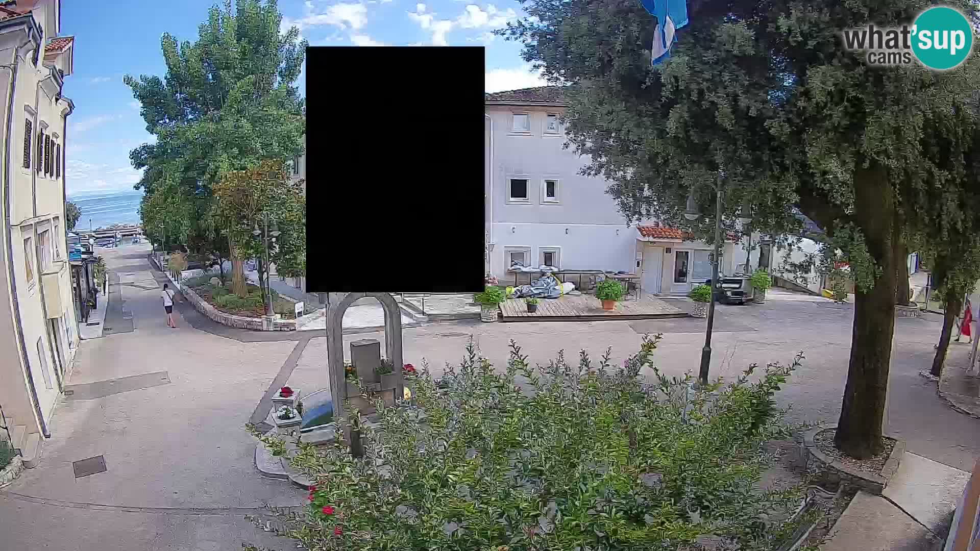 Webcam Mošćenička Draga Zentrum – Liveblick auf das Ortszentrum