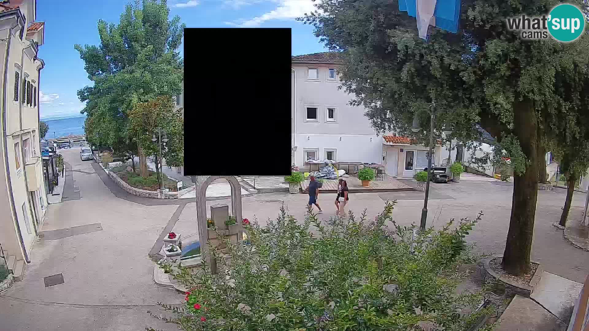 Webcam Mošćenička Draga Zentrum – Liveblick auf das Ortszentrum
