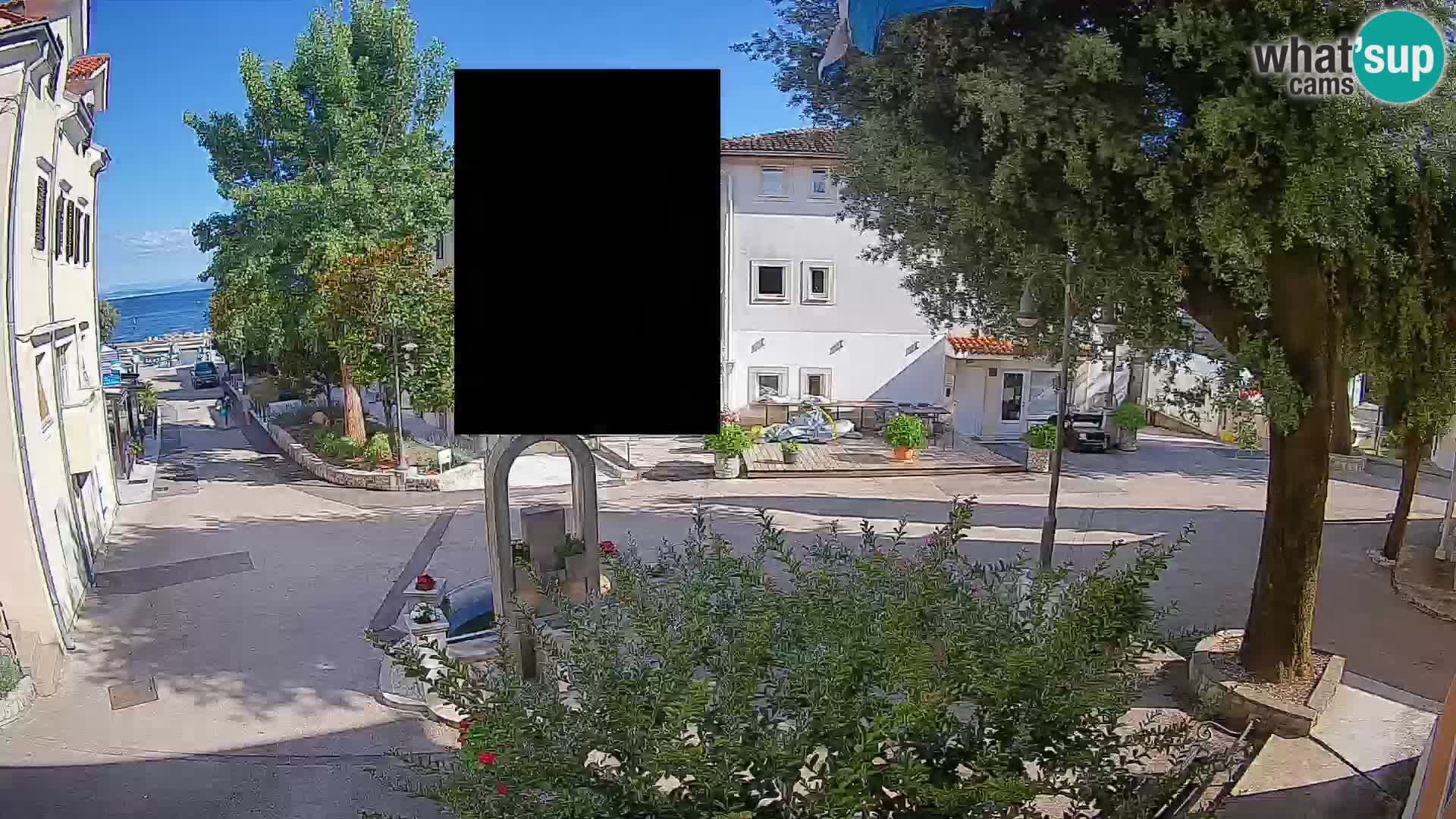 Webcam Mošćenička Draga Center – Live View of the Town Center