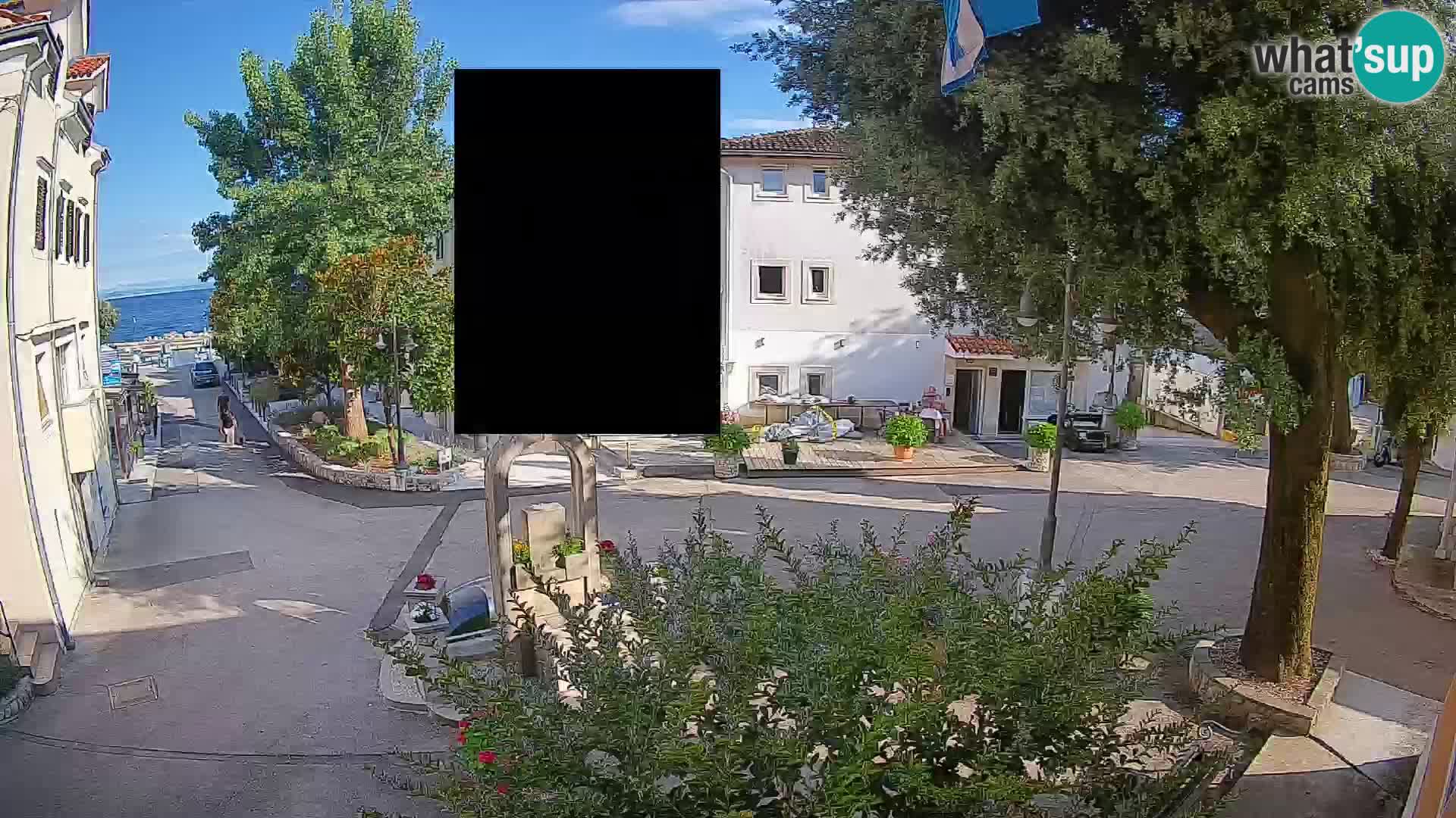 Webcam Mošćenička Draga Zentrum – Liveblick auf das Ortszentrum