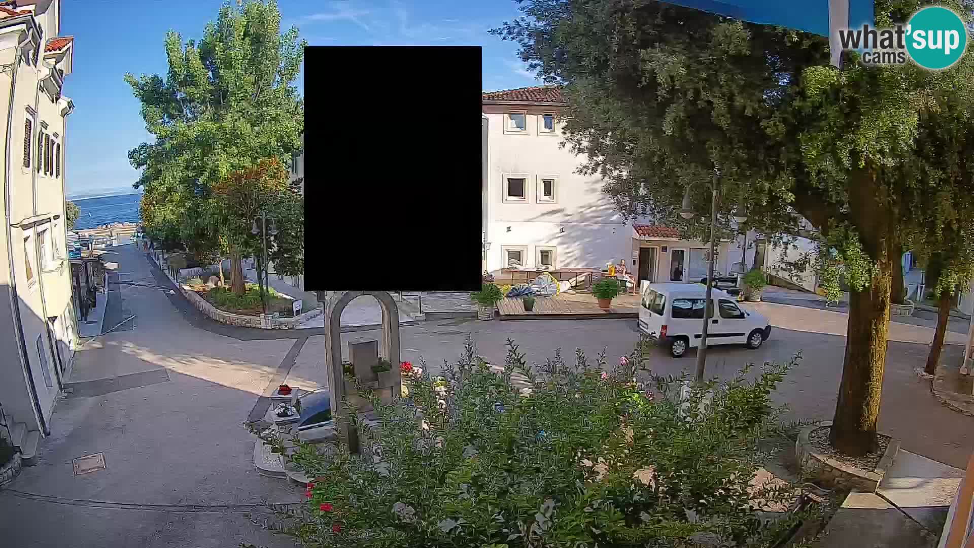 Webcam Mošćenička Draga Center – Live View of the Town Center