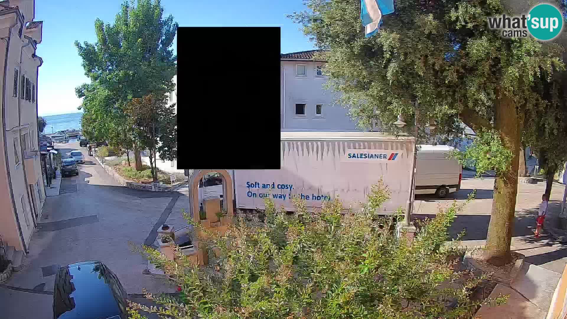 Webcam Mošćenička Draga Center – Live View of the Town Center