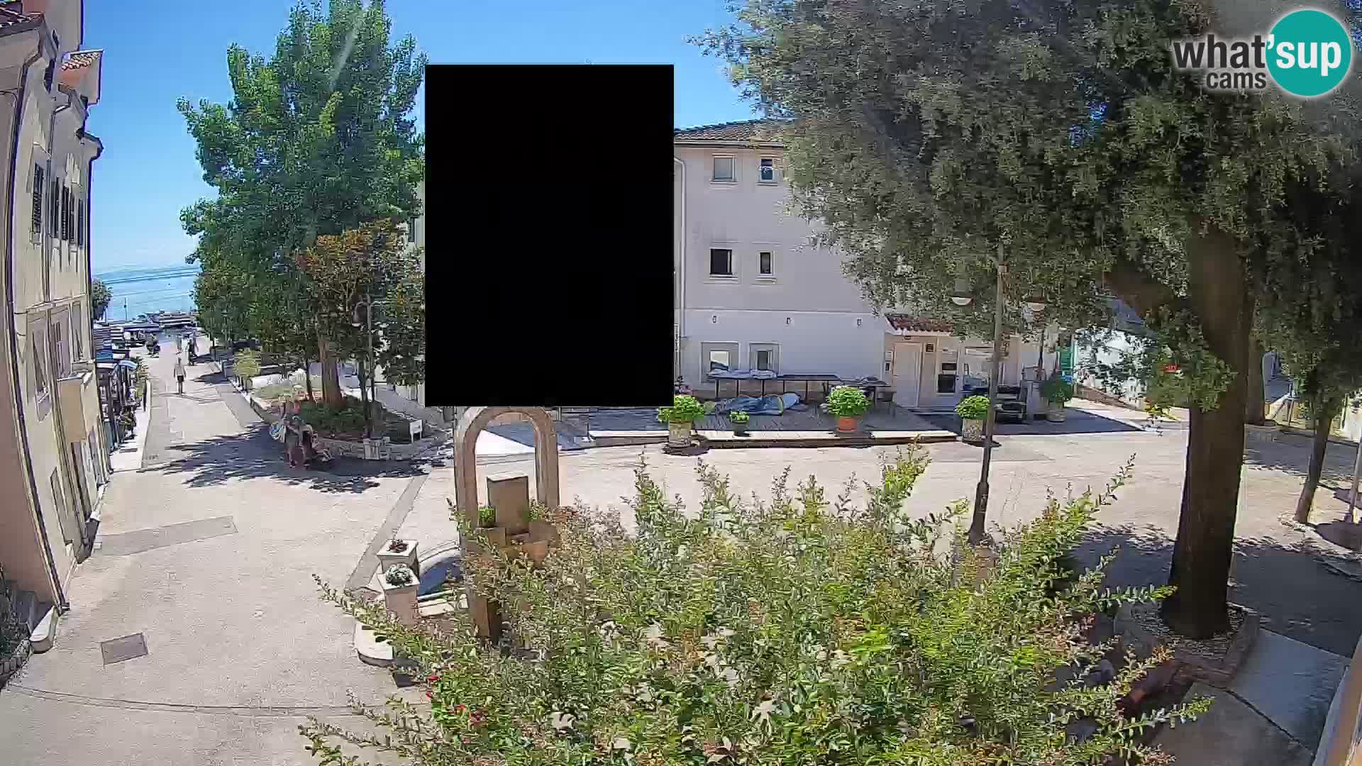 Webcam centre de Mošćenička Draga – Vue en direct du centre-ville