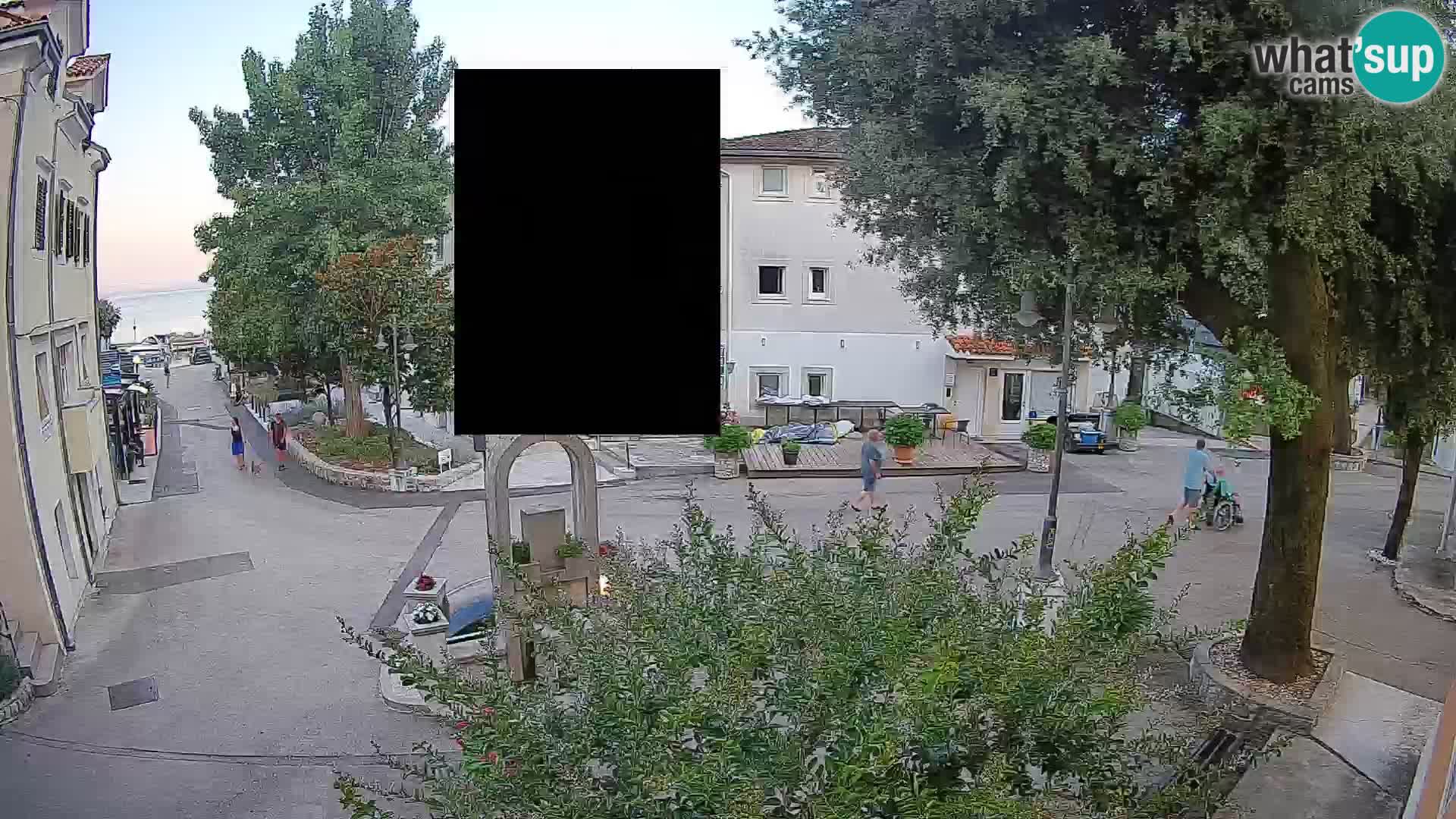 Webcam Centro Draga di Moschiena – Vista live sul centro