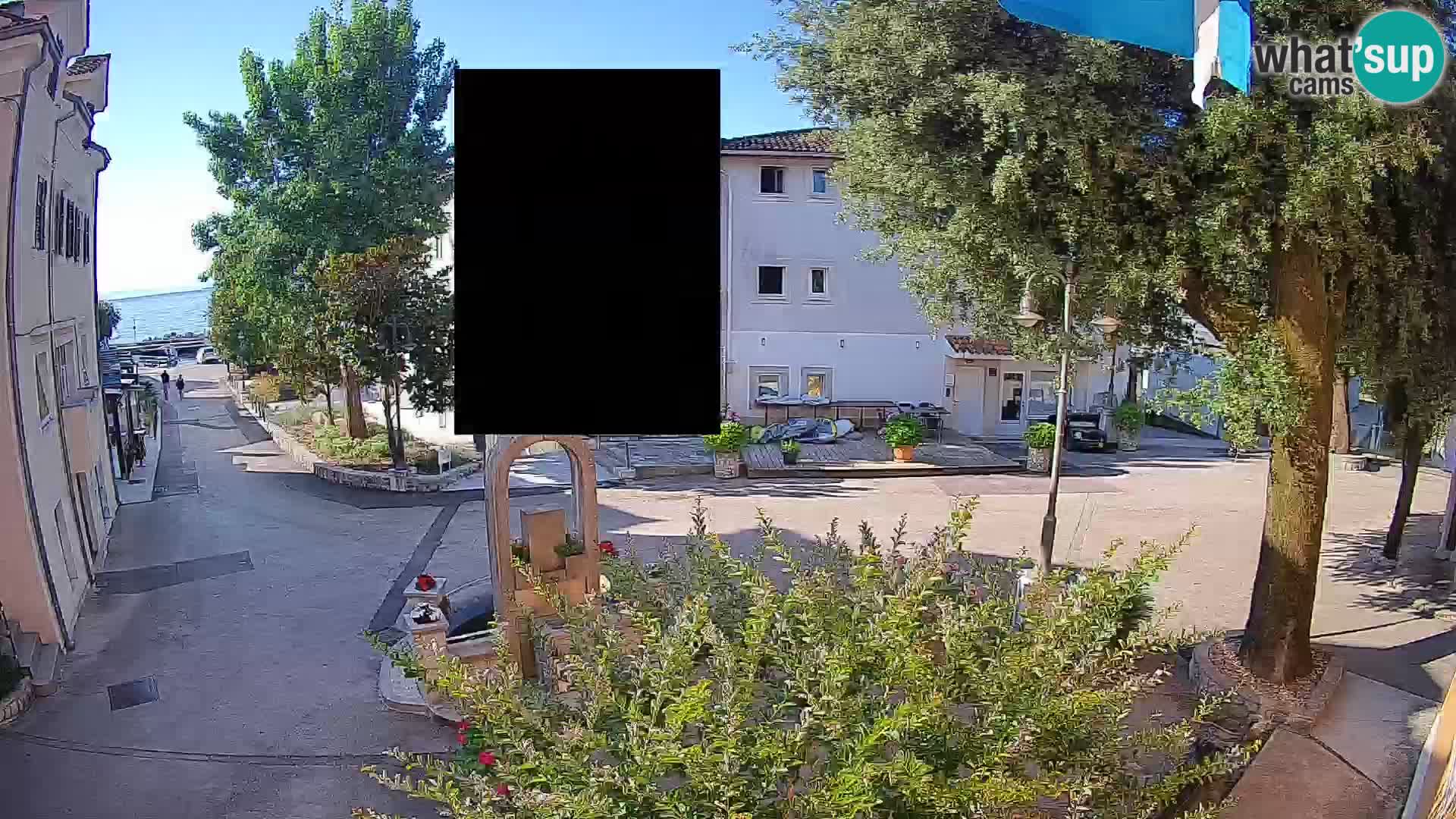 Webcam centre de Mošćenička Draga – Vue en direct du centre-ville