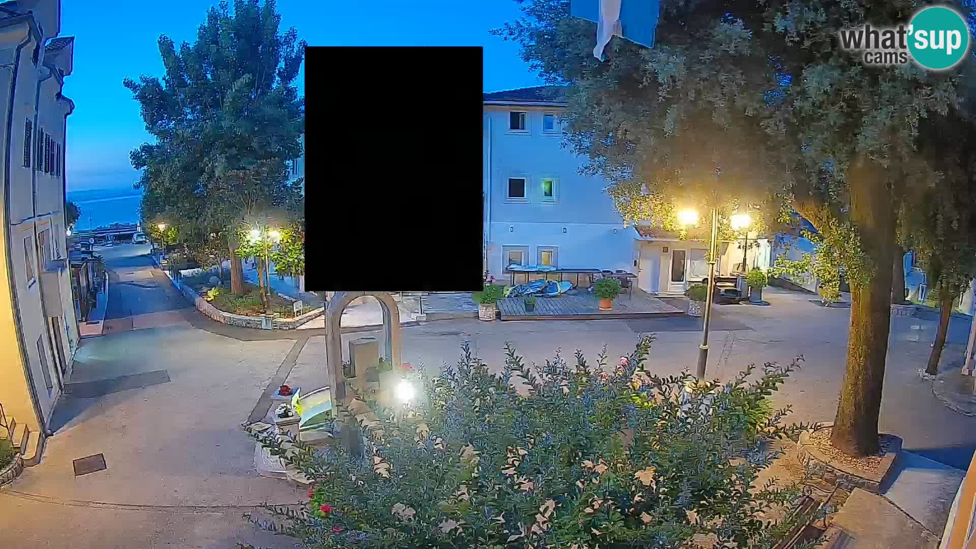 Webcam Mošćenička Draga Center – Live View of the Town Center