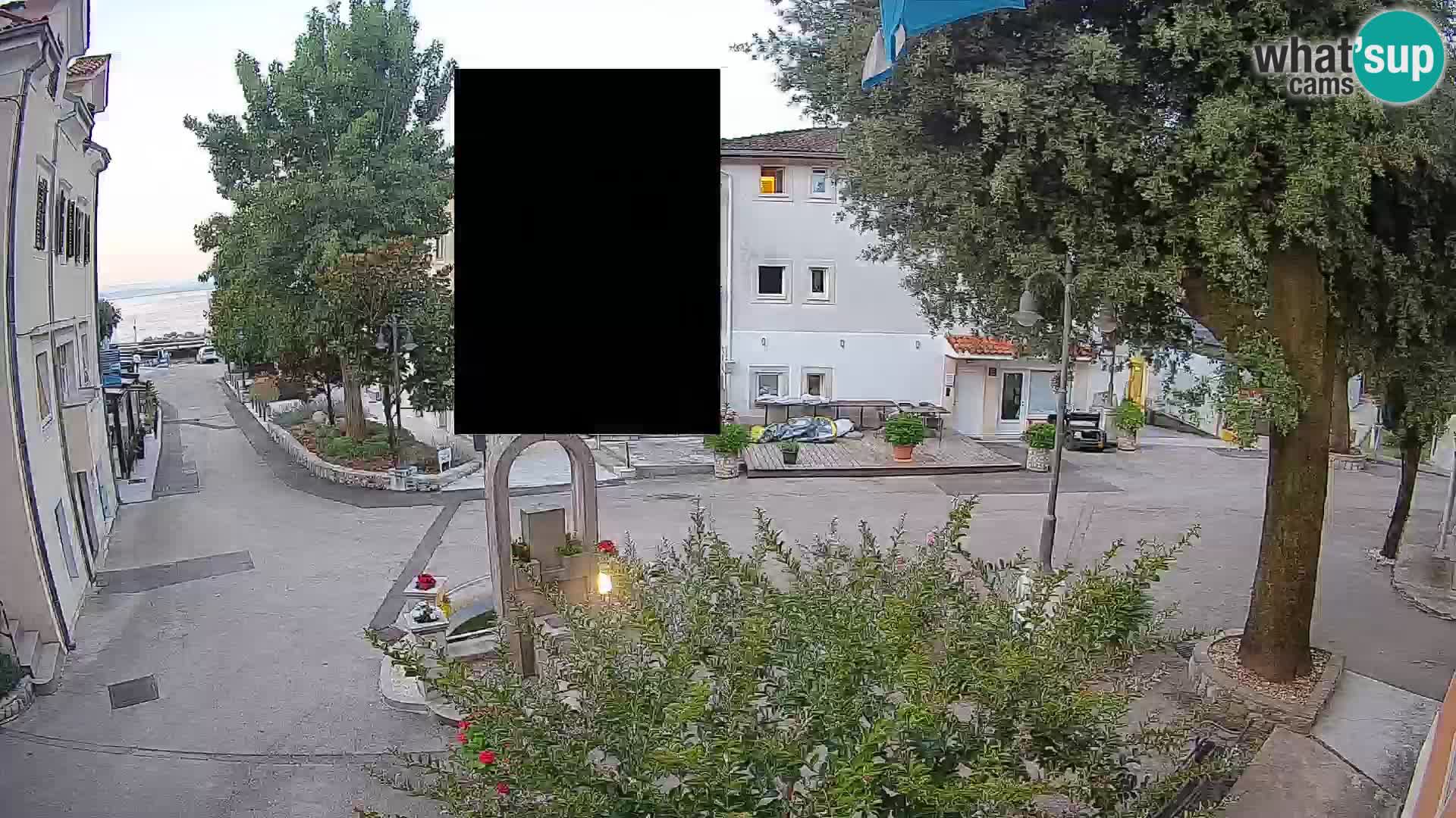 Webcam centre de Mošćenička Draga – Vue en direct du centre-ville