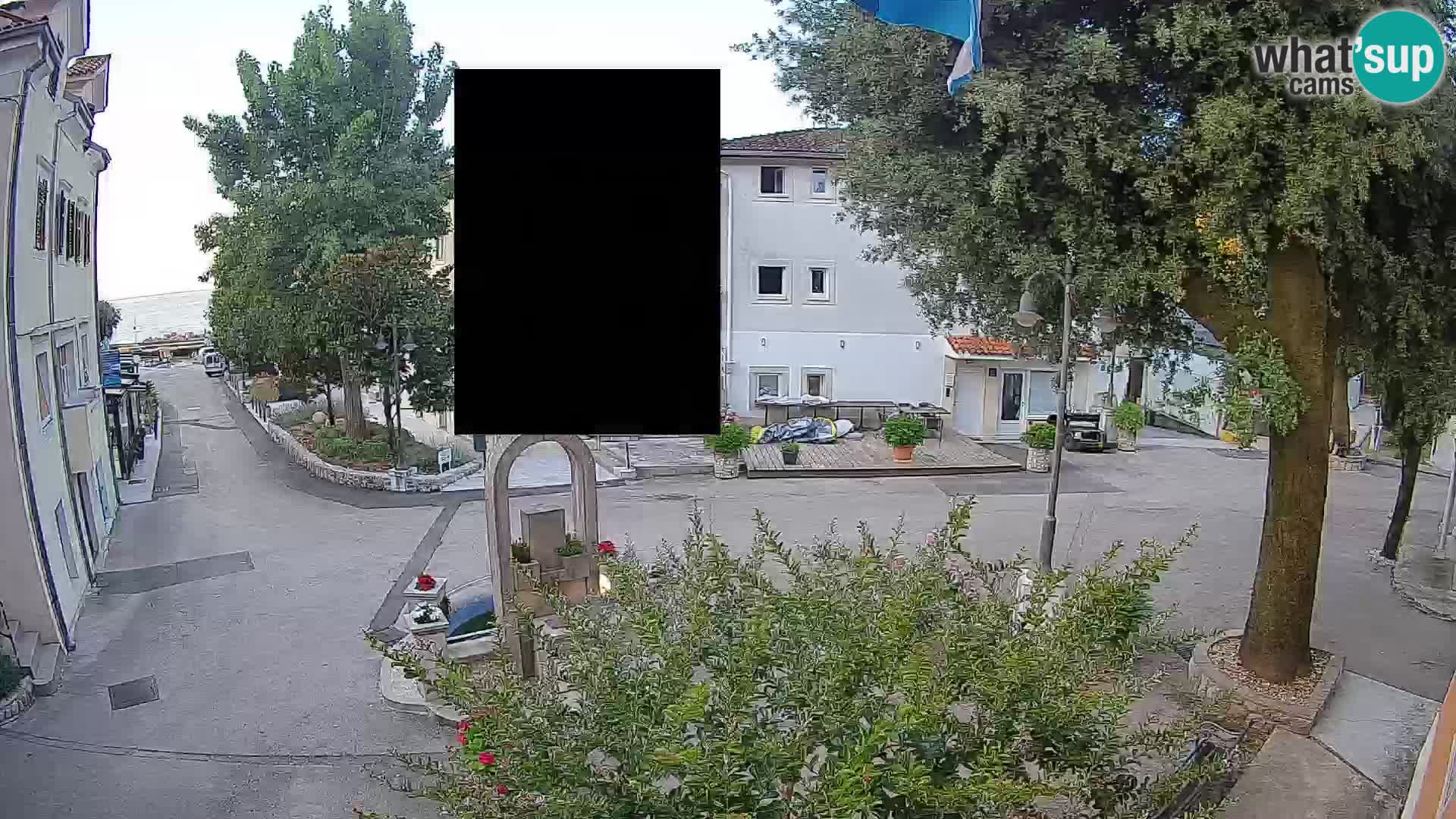 Webcam Mošćenička Draga Center – Live View of the Town Center