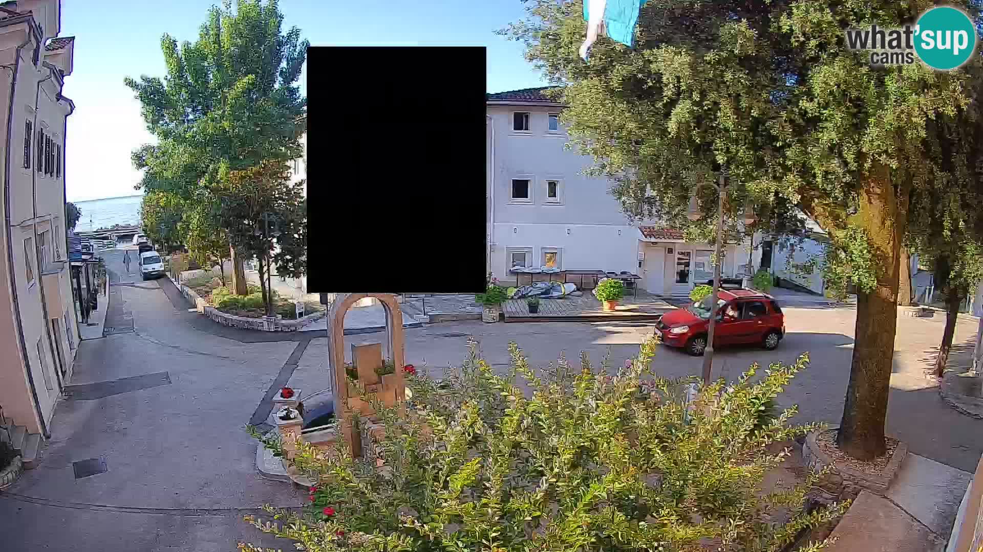 Webcam Centro Draga di Moschiena – Vista live sul centro