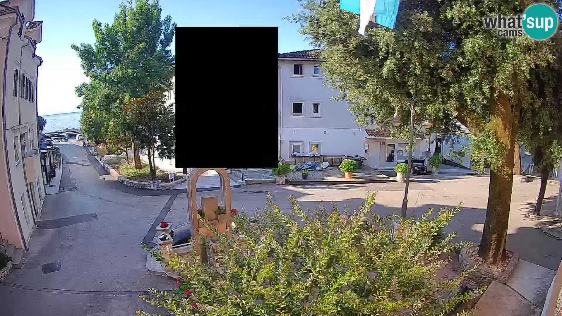 Webcam Mošćenička Draga Center – Live View of the Town Center