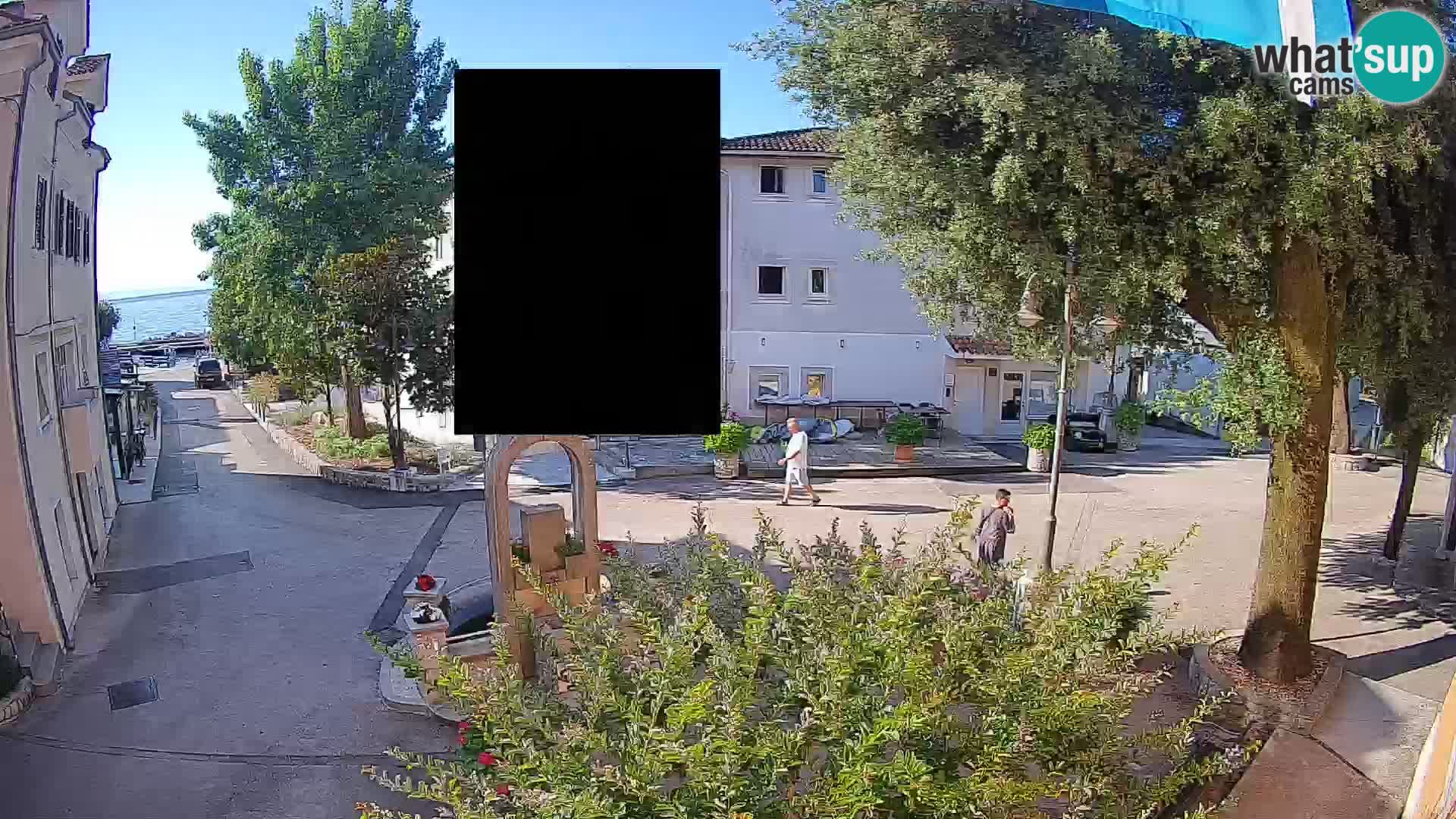 Webcam Mošćenička Draga Center – Live View of the Town Center